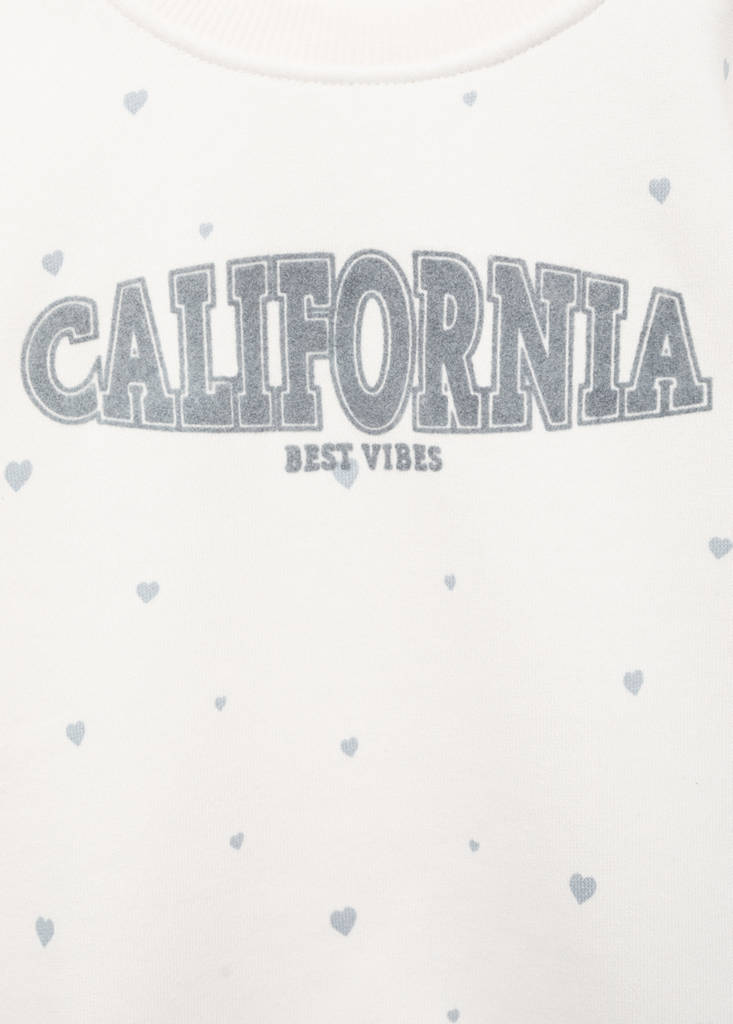 Hearts printed sweatshirt — Off White