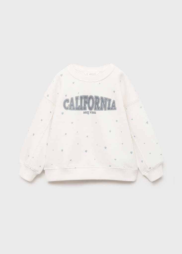 Hearts printed sweatshirt — Off White
