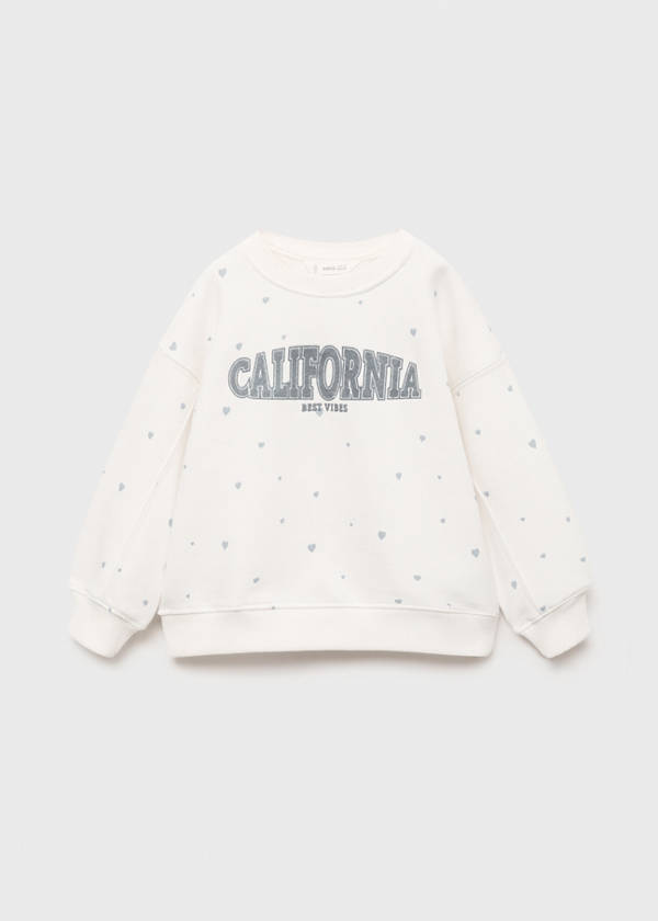 Hearts printed sweatshirt — Off White