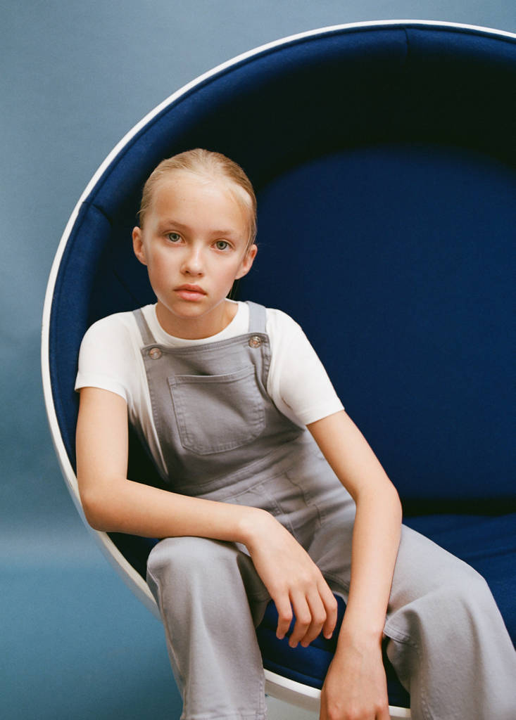 Long denim jumpsuit — Blue
