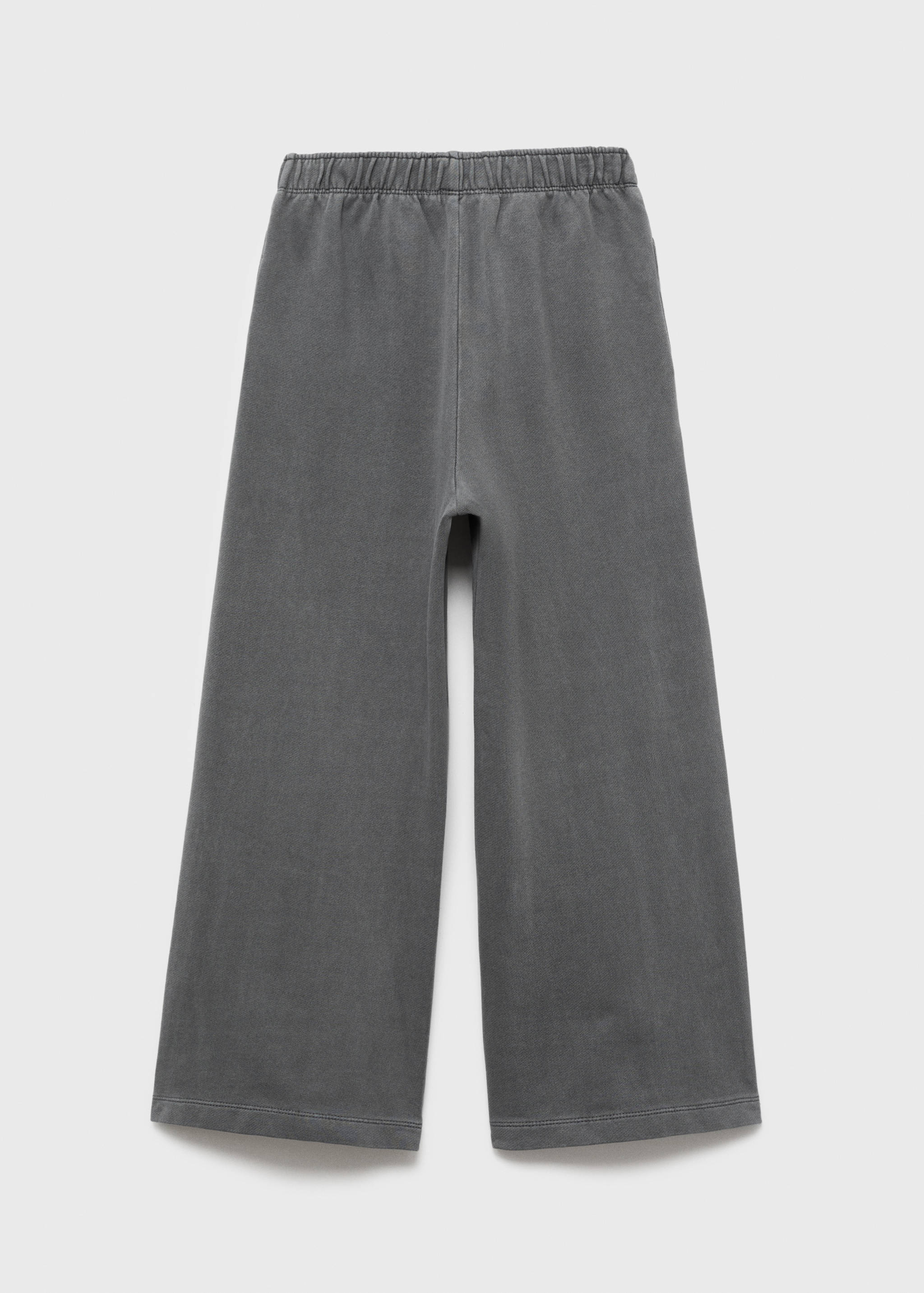 Wide leg joggers with seam detail - Reverse of the article