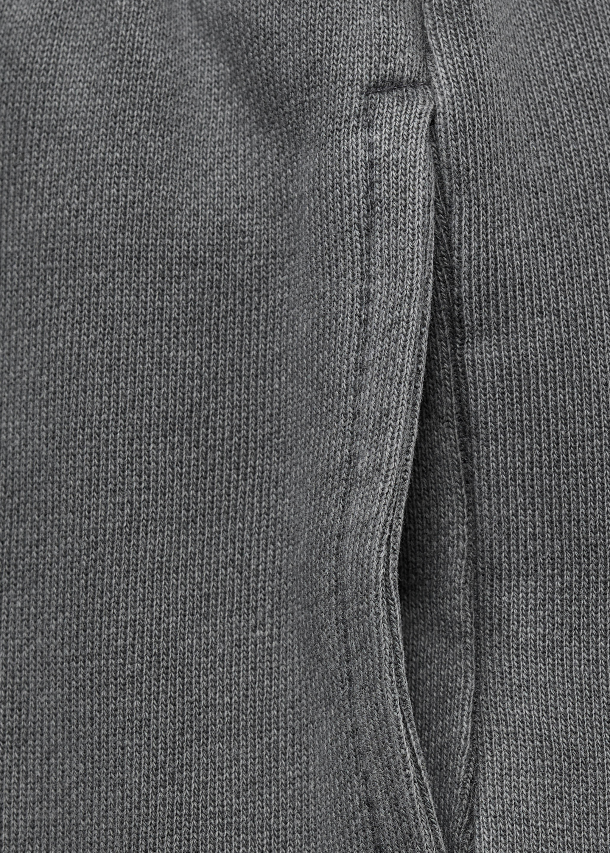 Wide leg joggers with seam detail - Details of the article 8