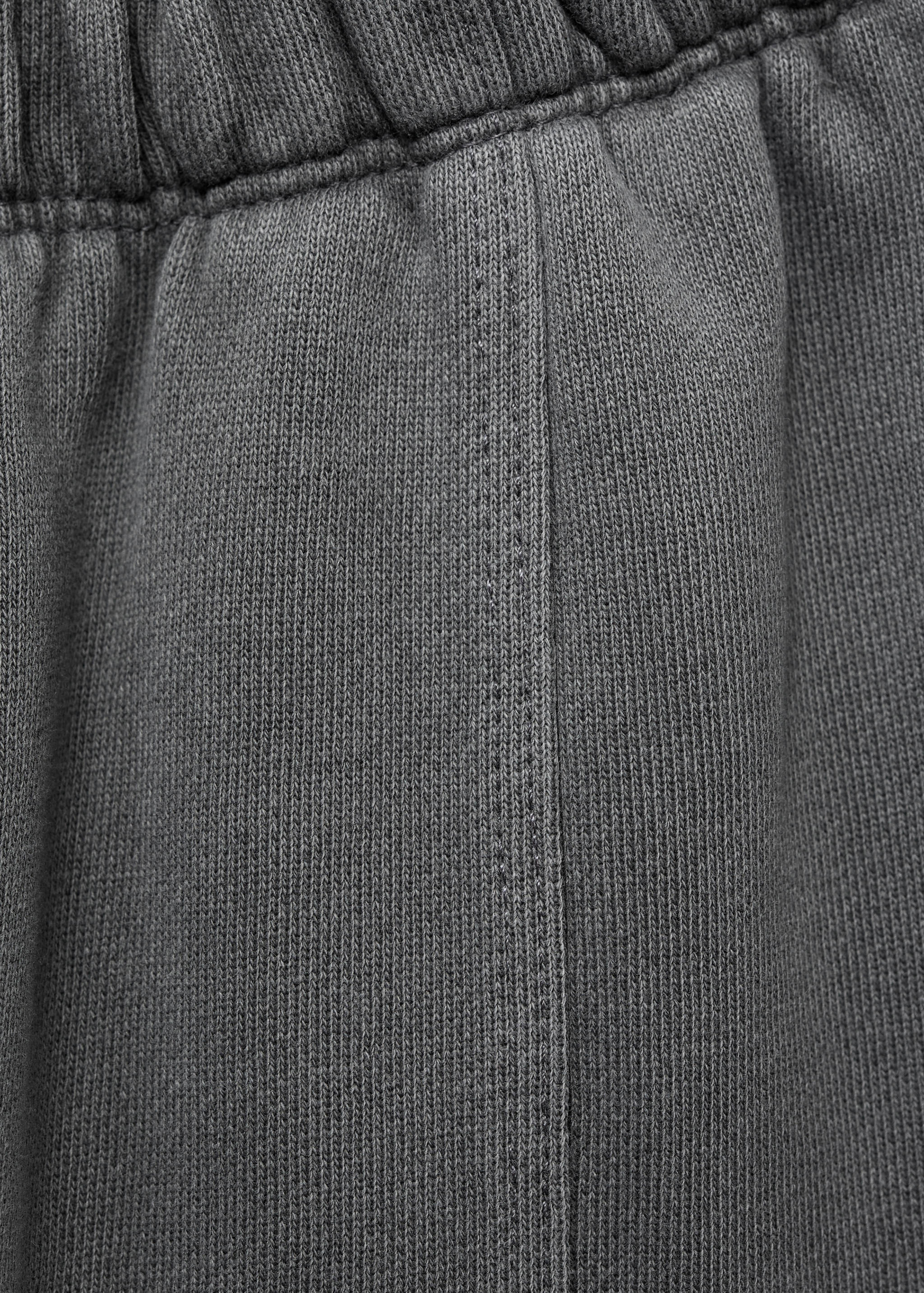 Wide leg joggers with seam detail - Details of the article 0