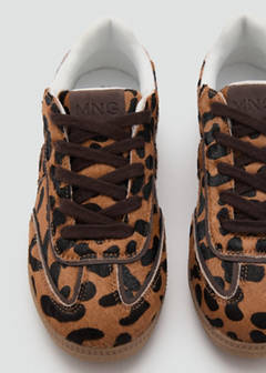 Leopard leather sneakers — Black 5