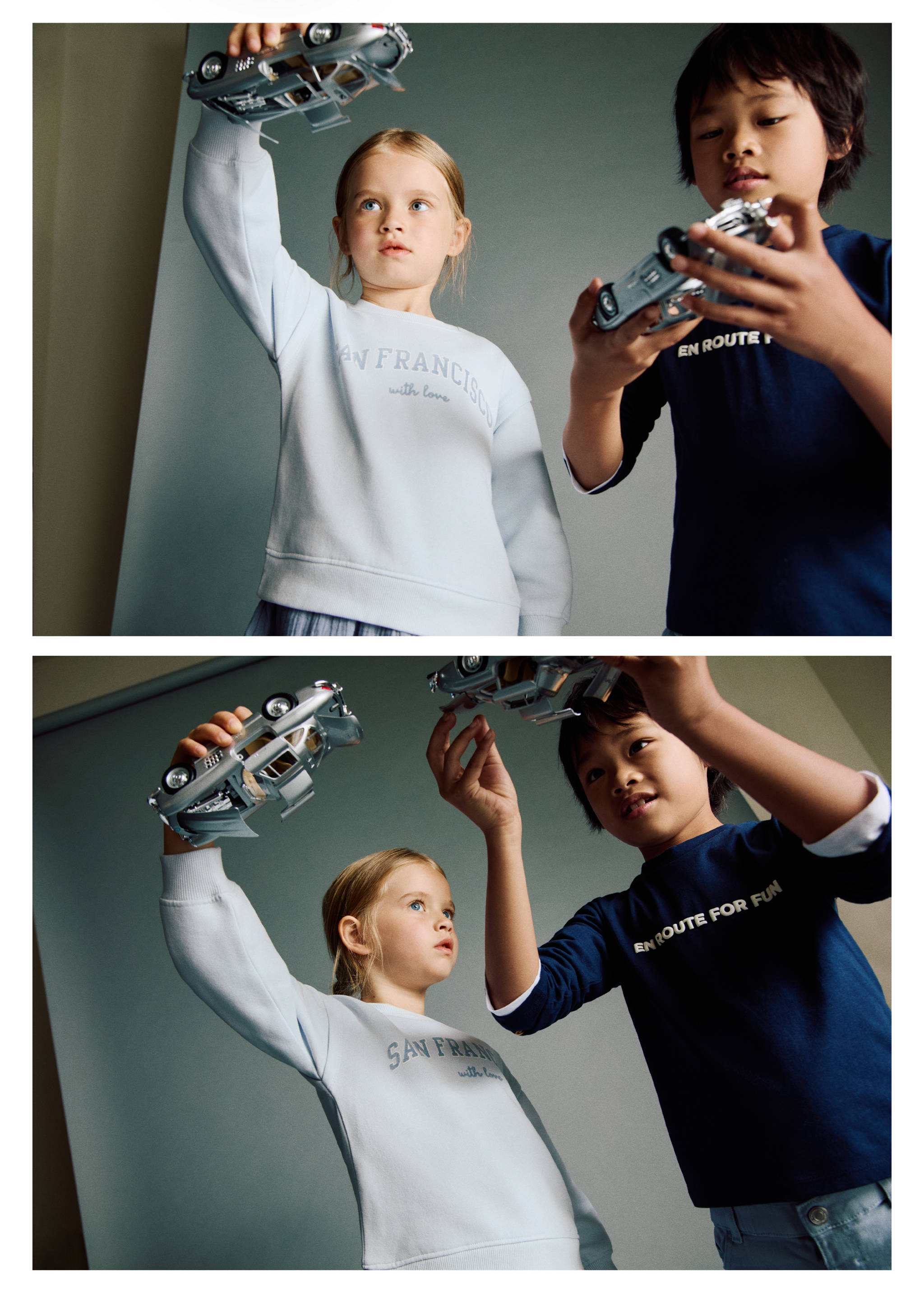 Combined sweatshirt dress - Panoramic plane