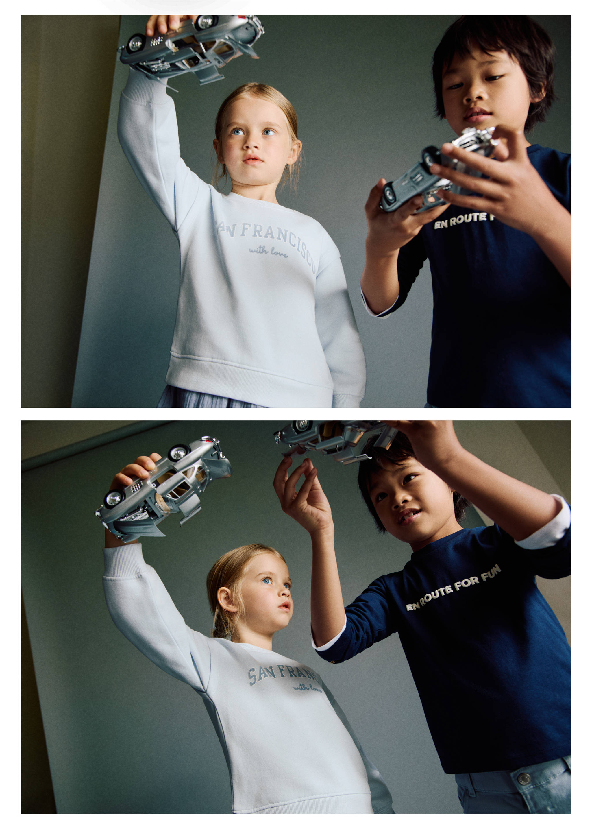Combined sweatshirt dress - Details of the article 5, Sky Blue. Ref: 17074424-00.