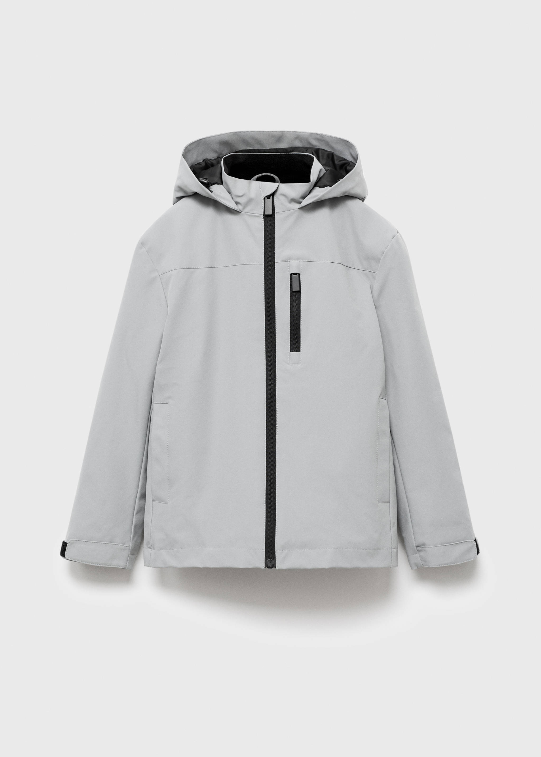 Hooded water-repellent coat - Article without model