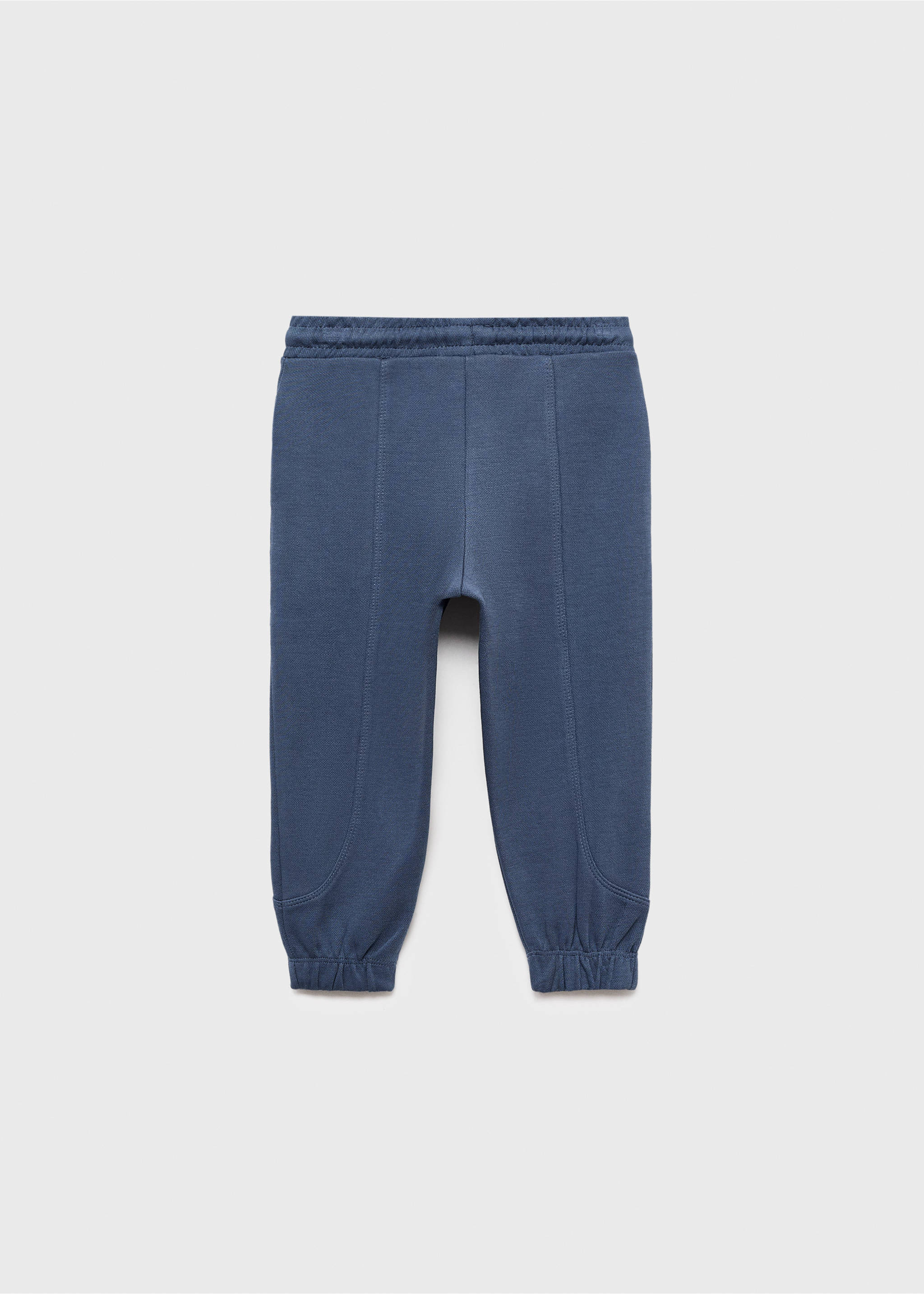 Joggers algodón cintura elástica - Reverso del artículo, Azul noche. Ref: 17074427-00.