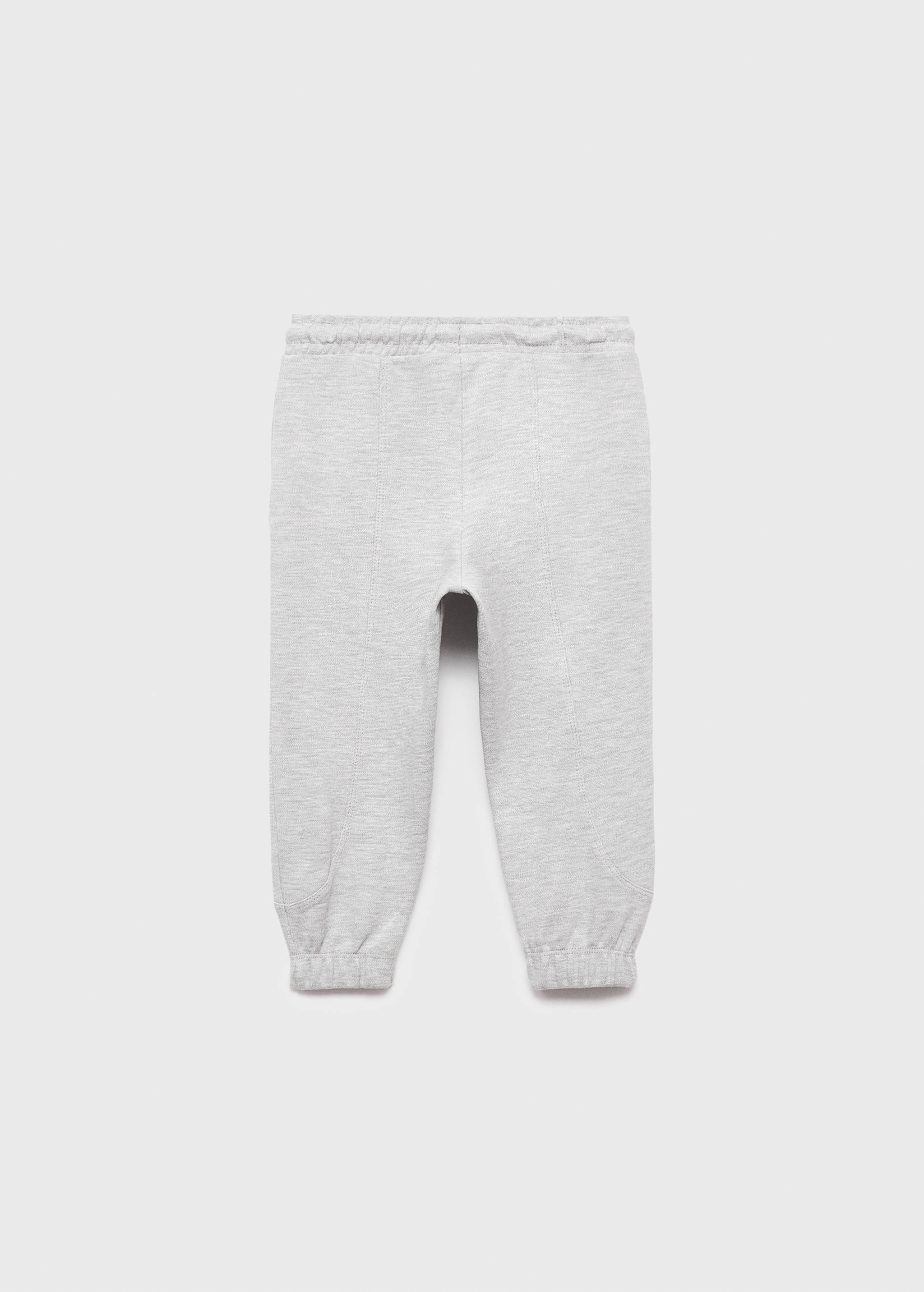 Cotton joggers with elastic waist - Reverse of the article