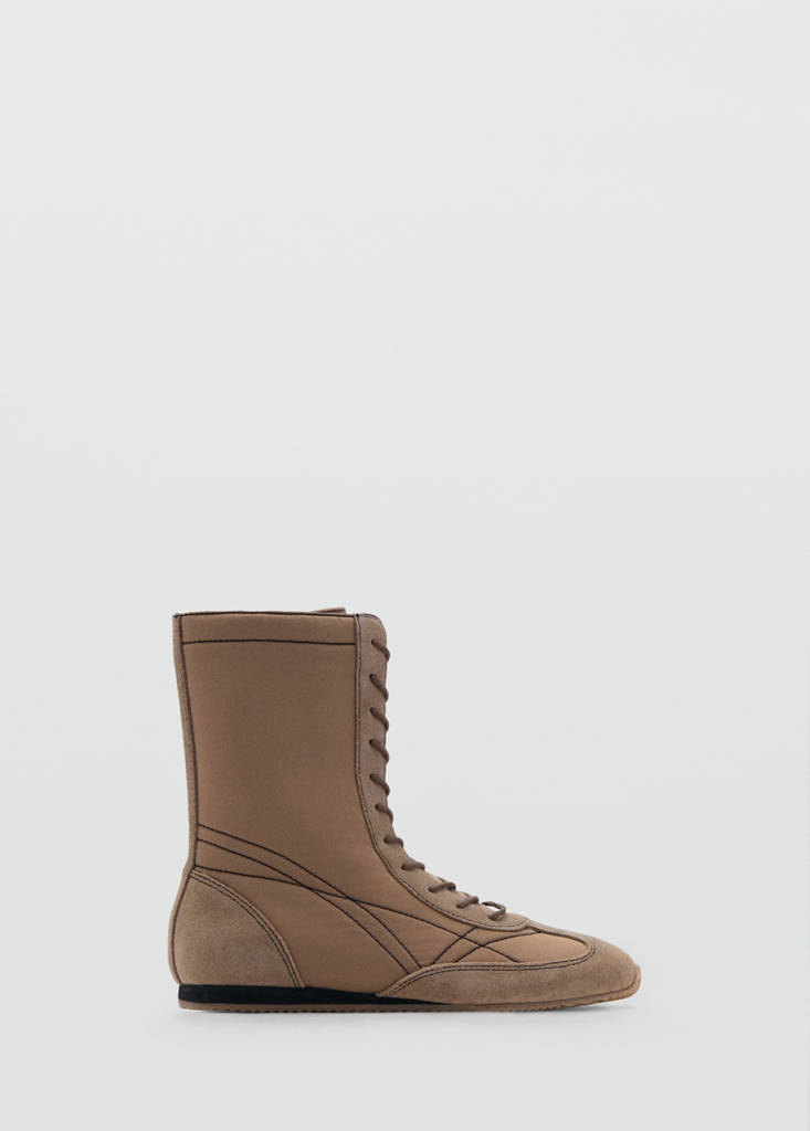 MANGO TEEN - Baskets boxing marron moyen - 35 - Fille Teen