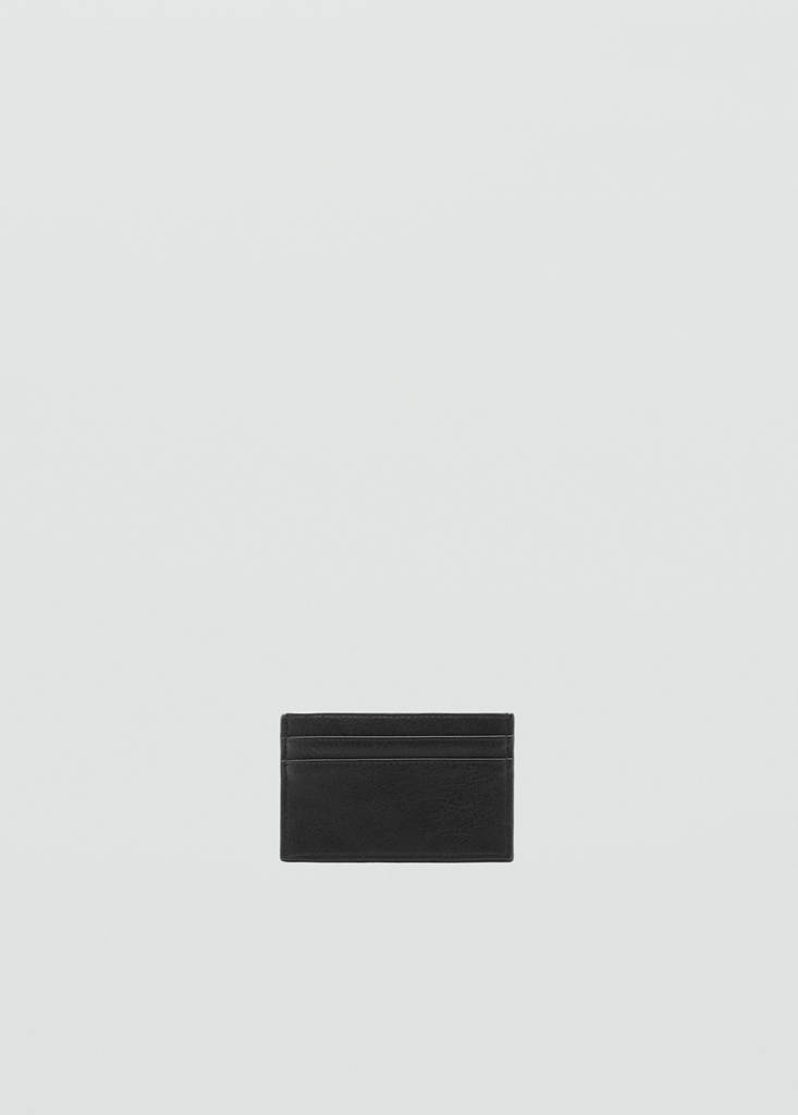 Texture card holder — Black
