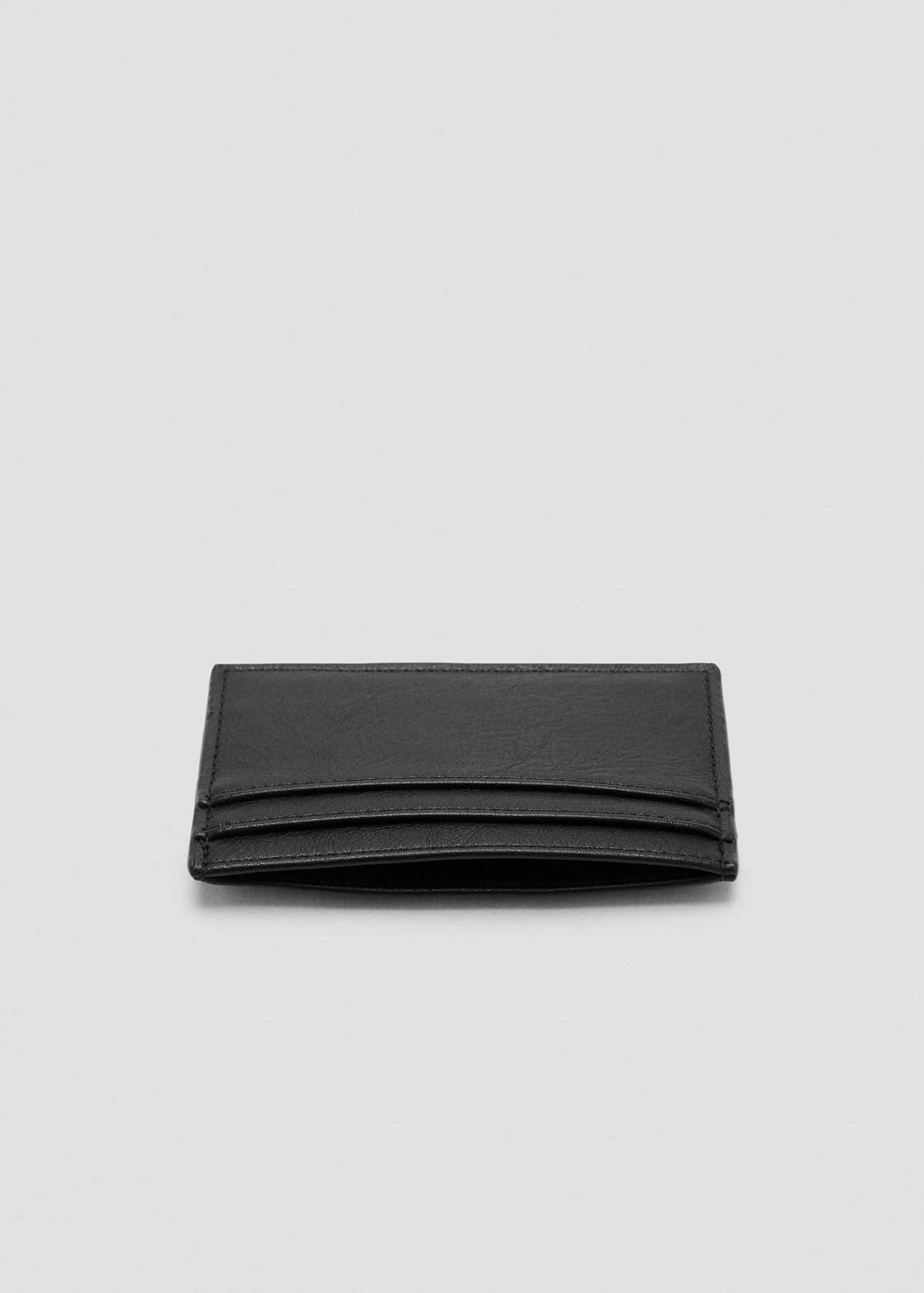 Texture card holder — Black