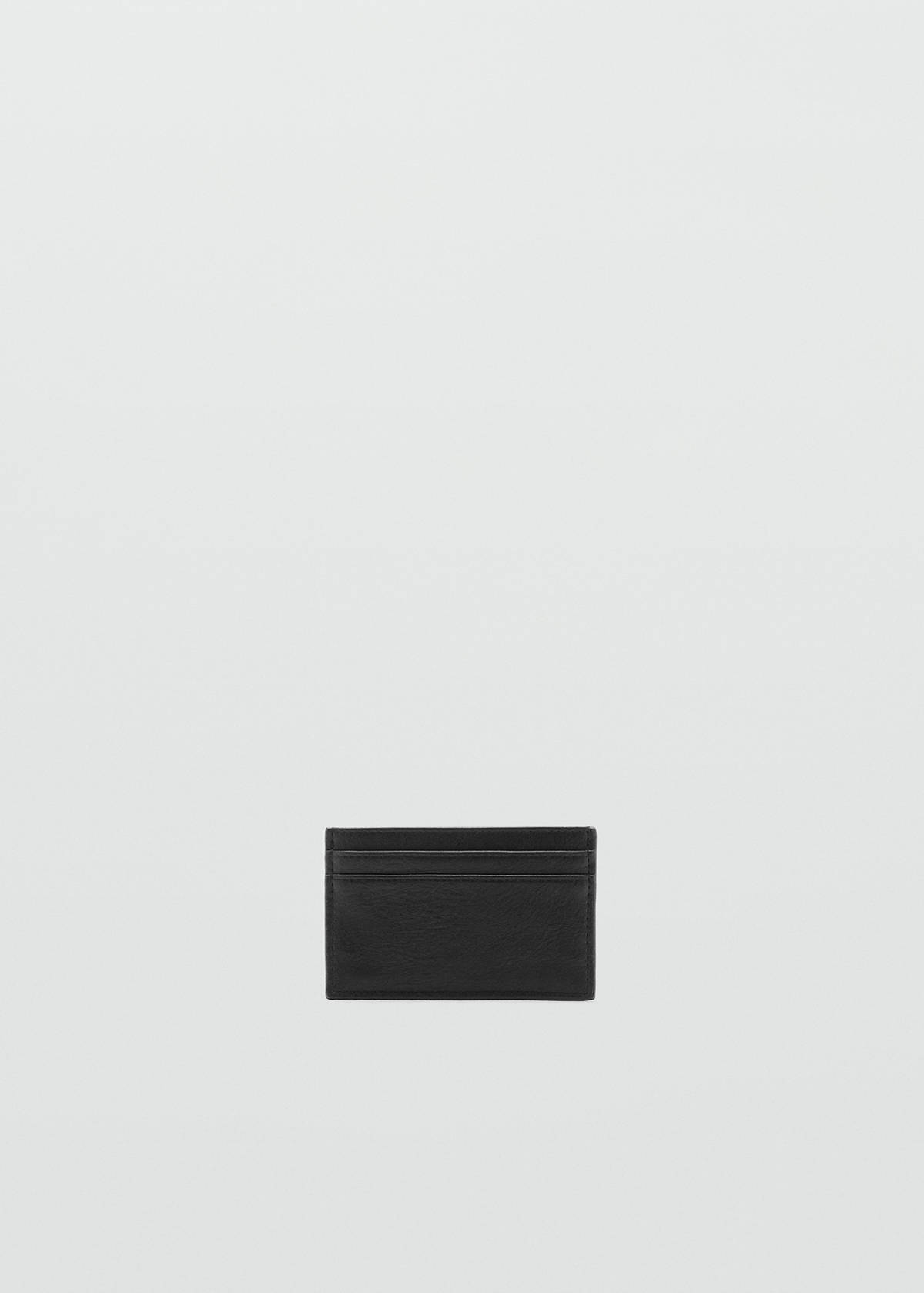 Texture card holder — Black
