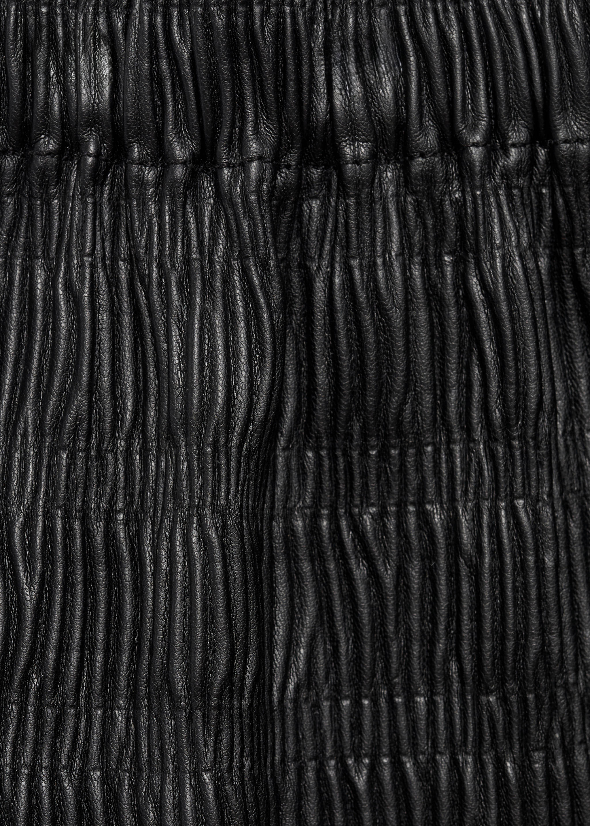 Pleated leather-effect skirt - Details of the article 8