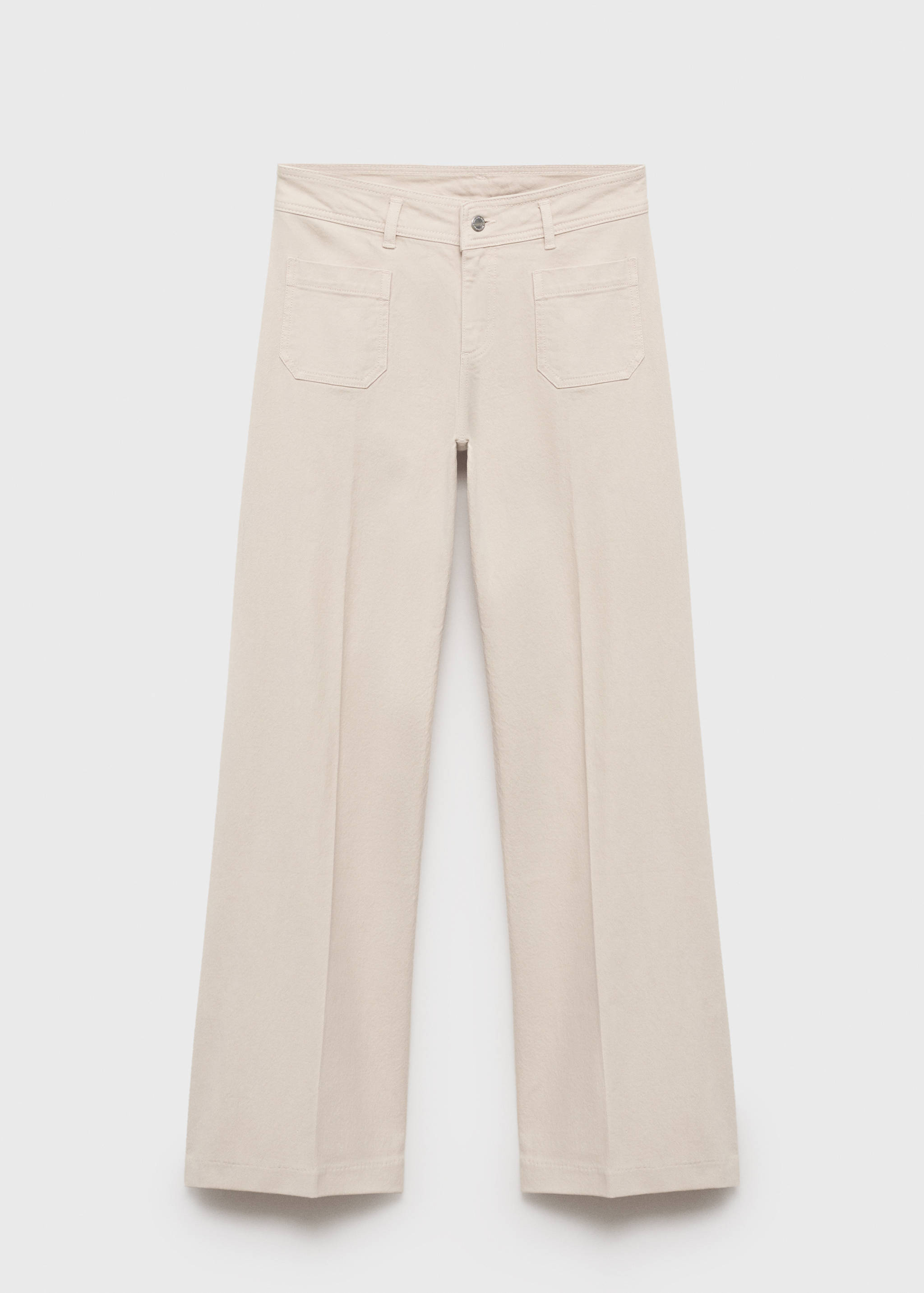 Calças de ganga wide leg com bolsos - Artigo sem modelo