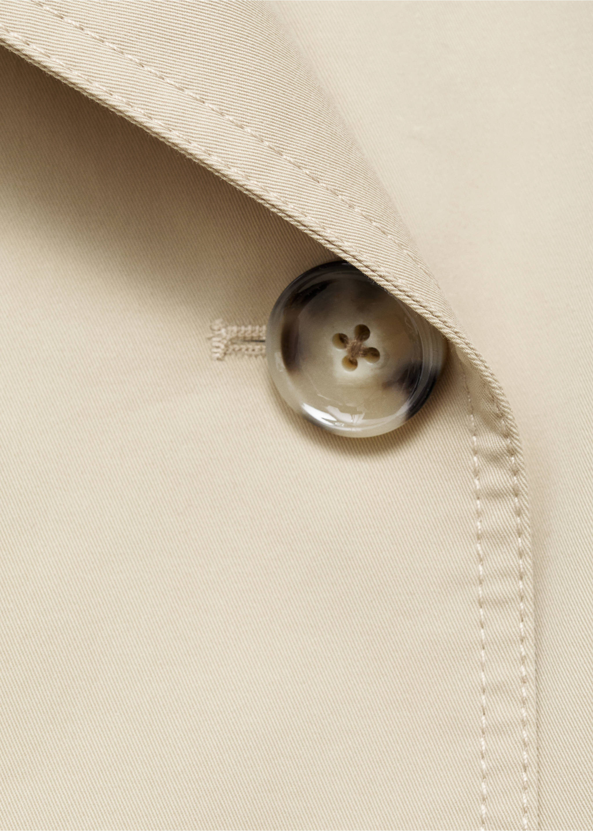 Trench crop double boutonnage - Détail de l'article 8, Beige. Ref: 17074438-00.