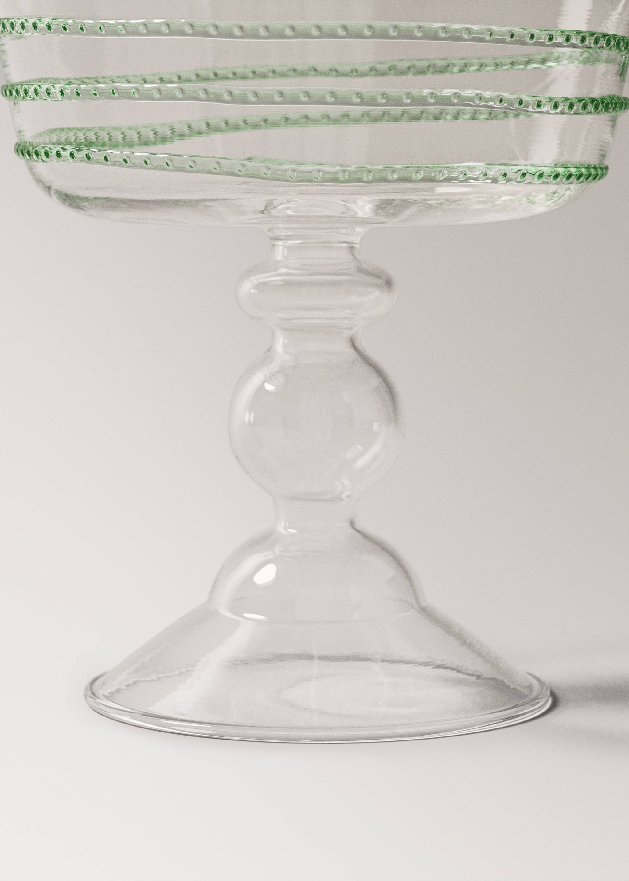 Borosilicate ice cream glass with spiral relief - Details of the article 2