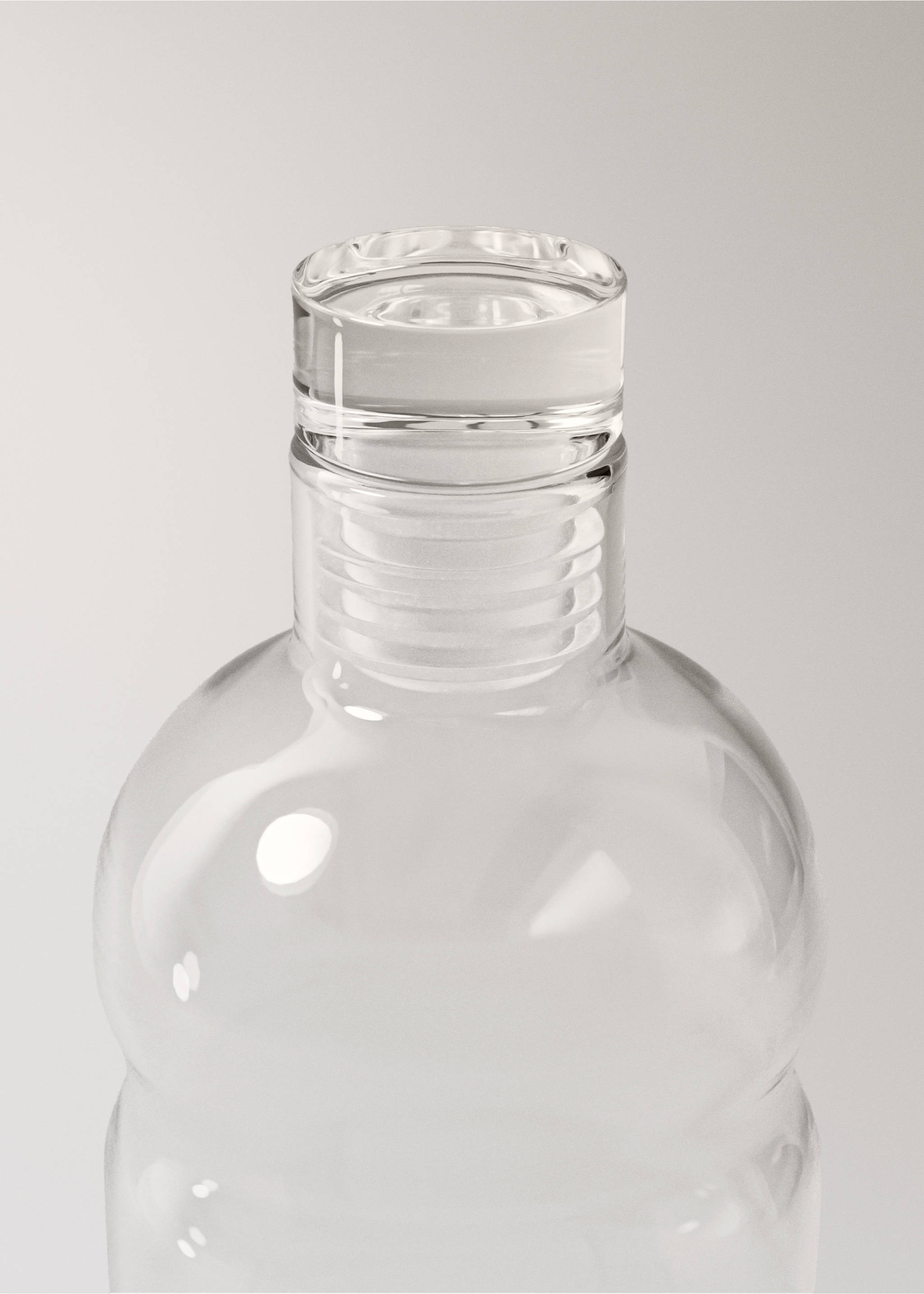 Borosilicate jar with wave design and lid - Details of the article 2, Off White. Ref: 17074444-00.