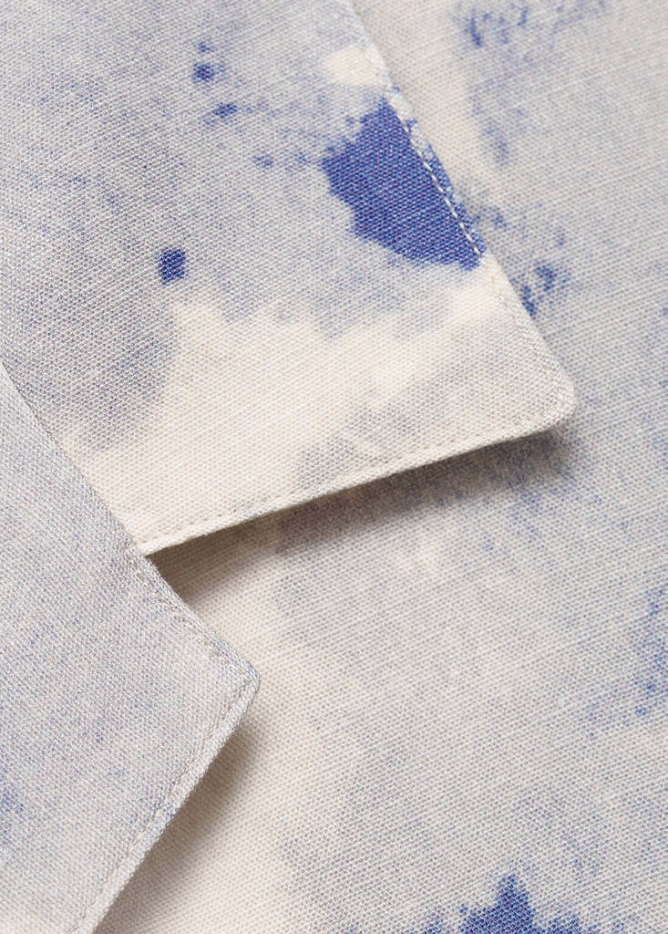 Printed bowling shirt — Light/Pastel Grey
