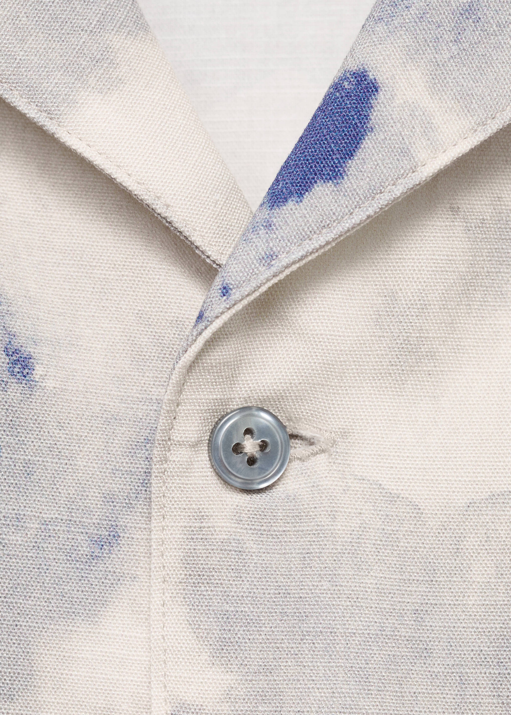 Mönstrad skjorta bowlingkrage - Detaljer om artikeln 0