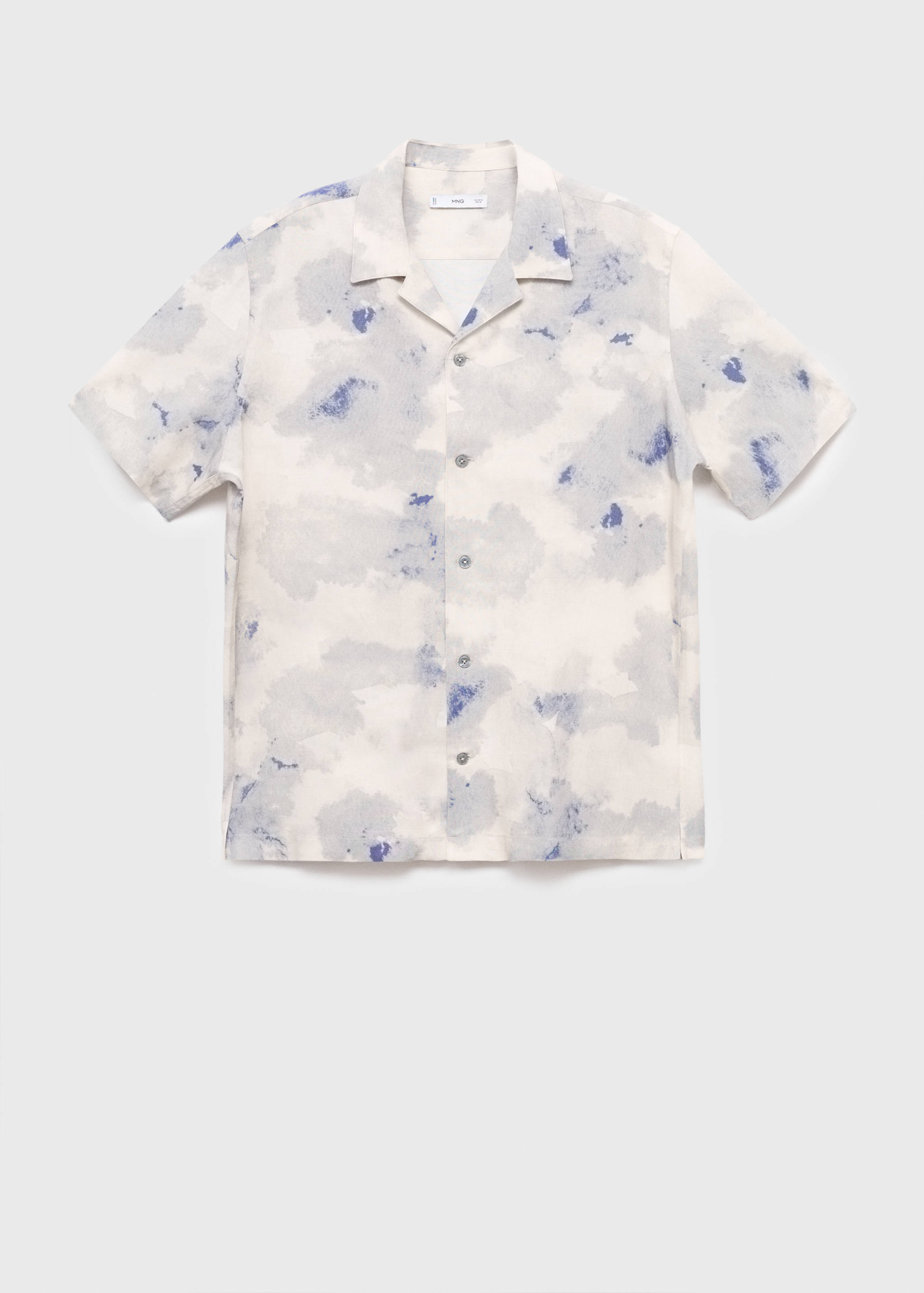 Camisa estampada cuello bowling - Artículo sin modelo
