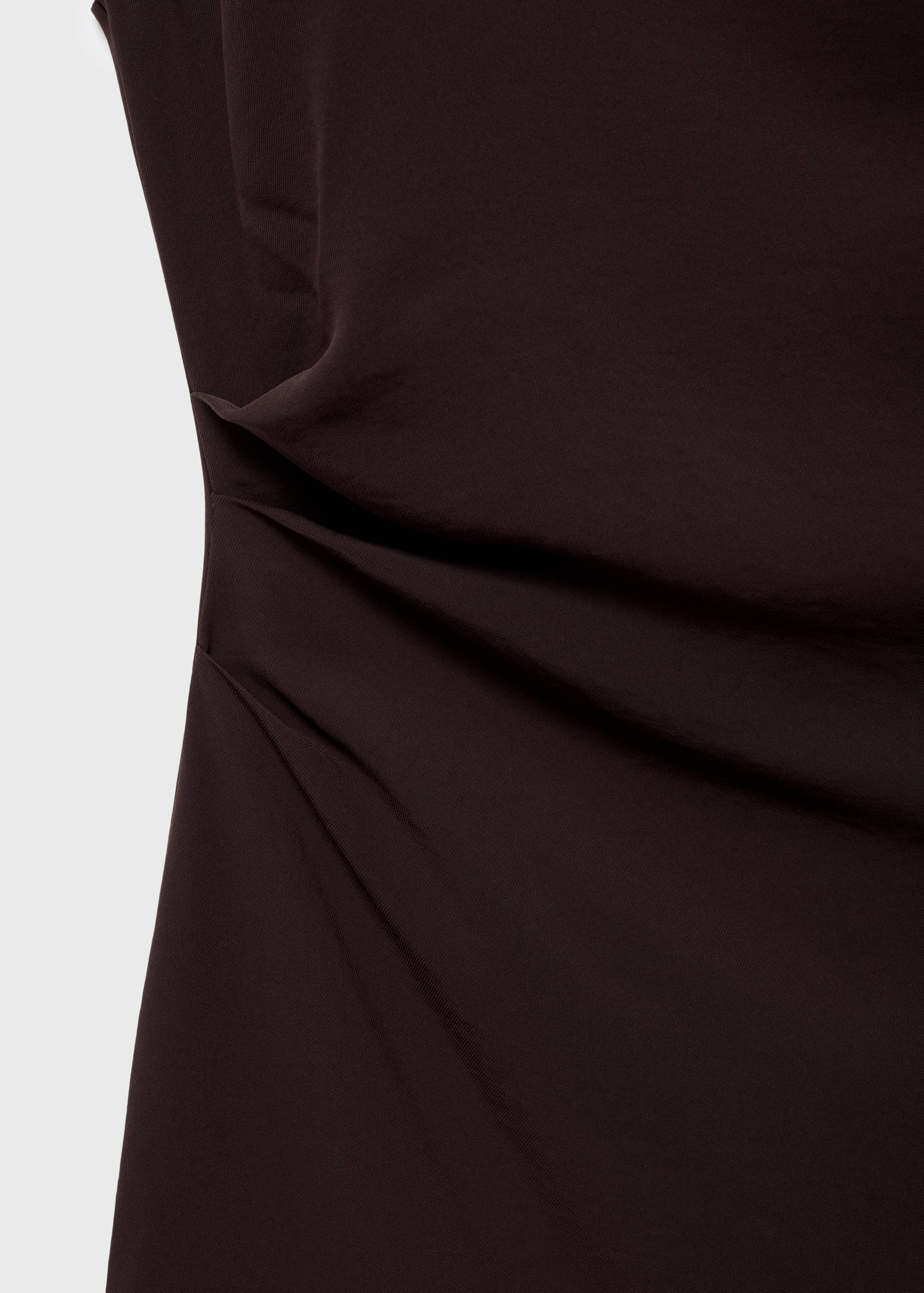 Ruched dress with draped neckline - Details of the article 8