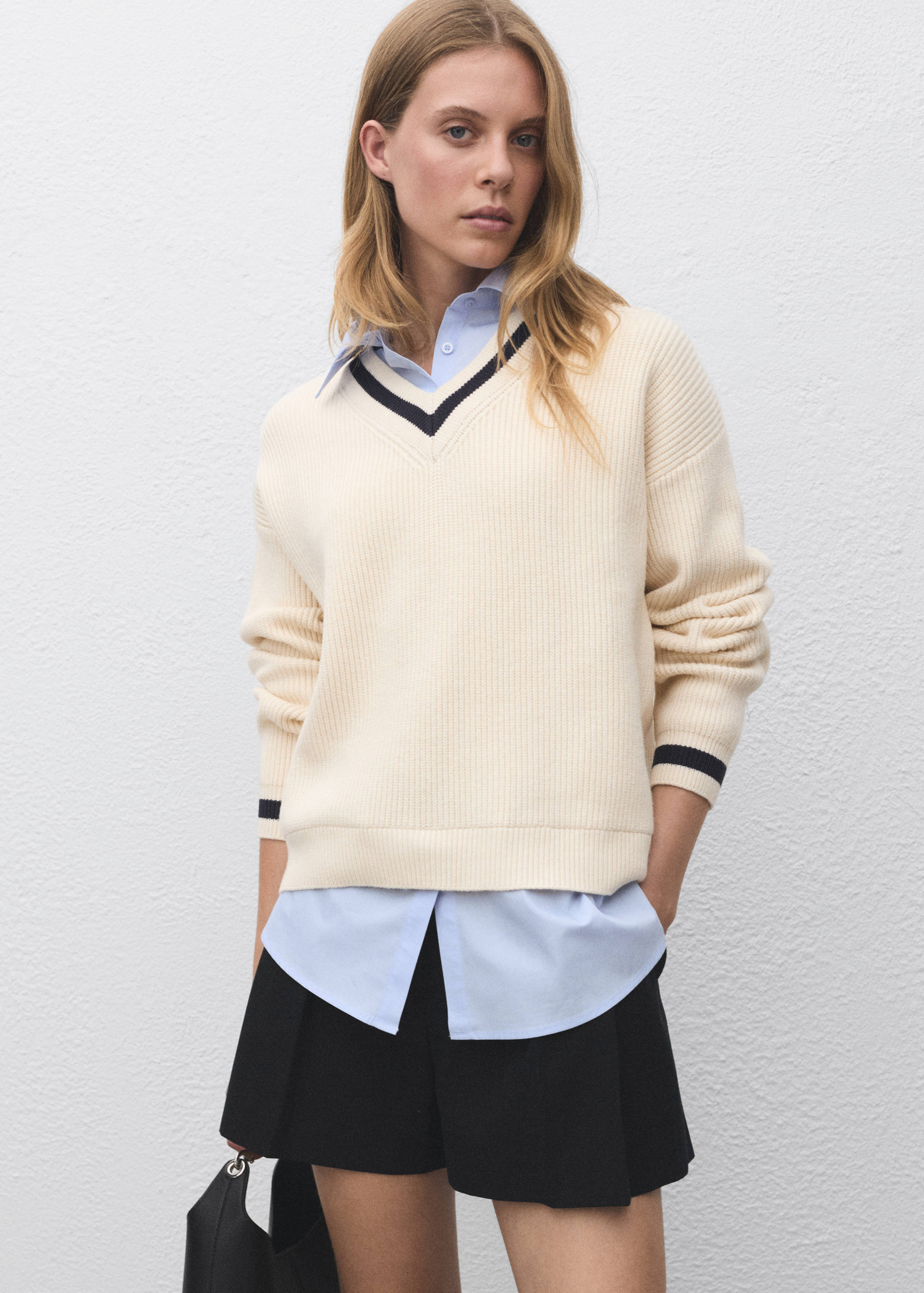 Combined shirt sweater - Medium plane