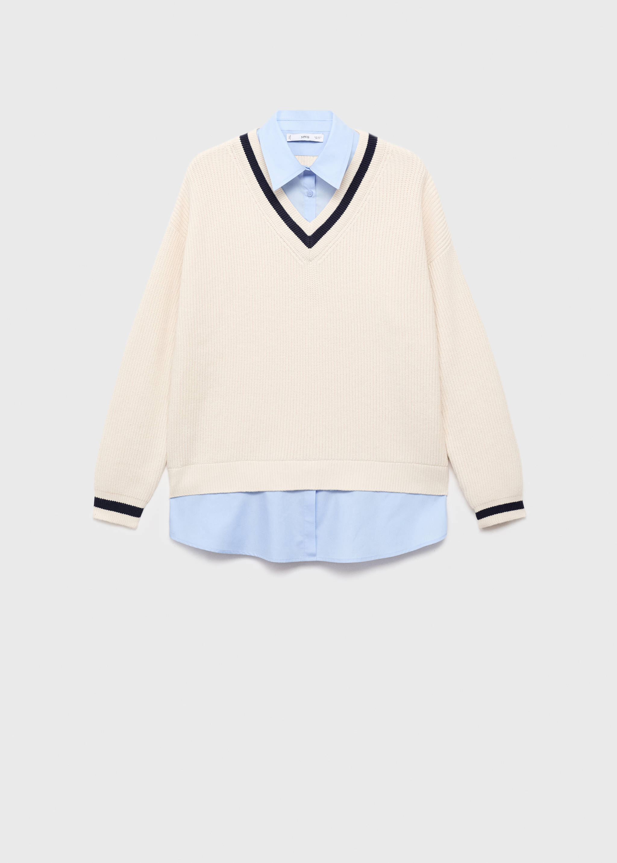 Combined shirt sweater - Article without model