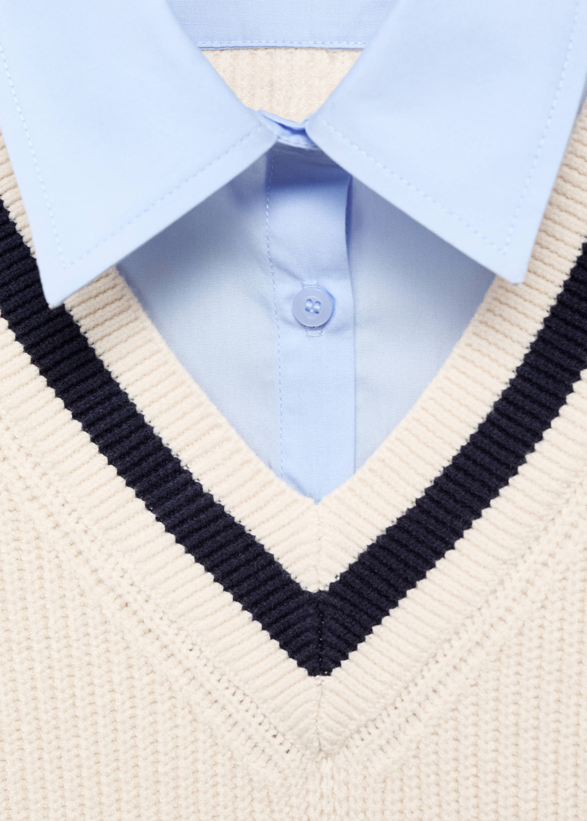 Combined shirt sweater - Details of the article 8