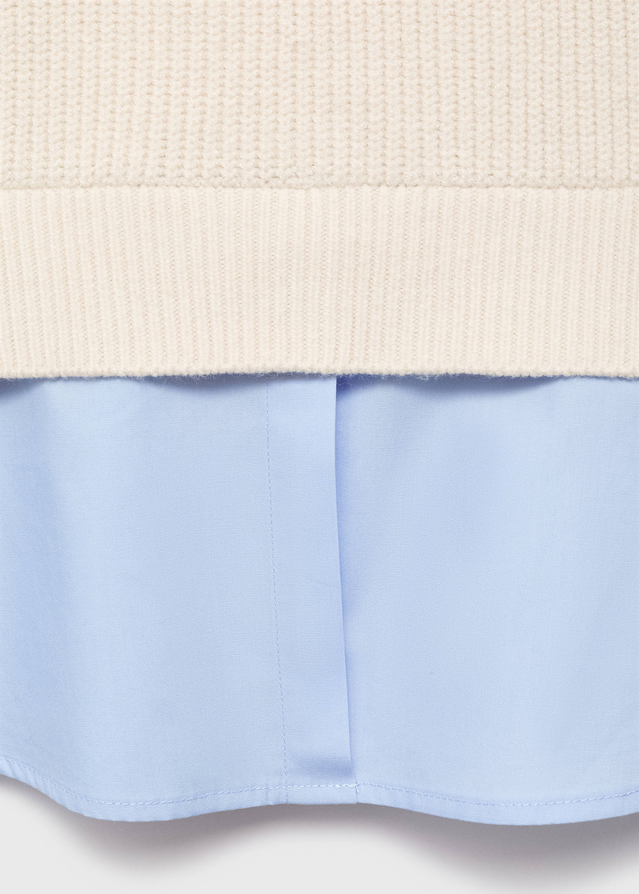 Combined shirt sweater - Details of the article 0