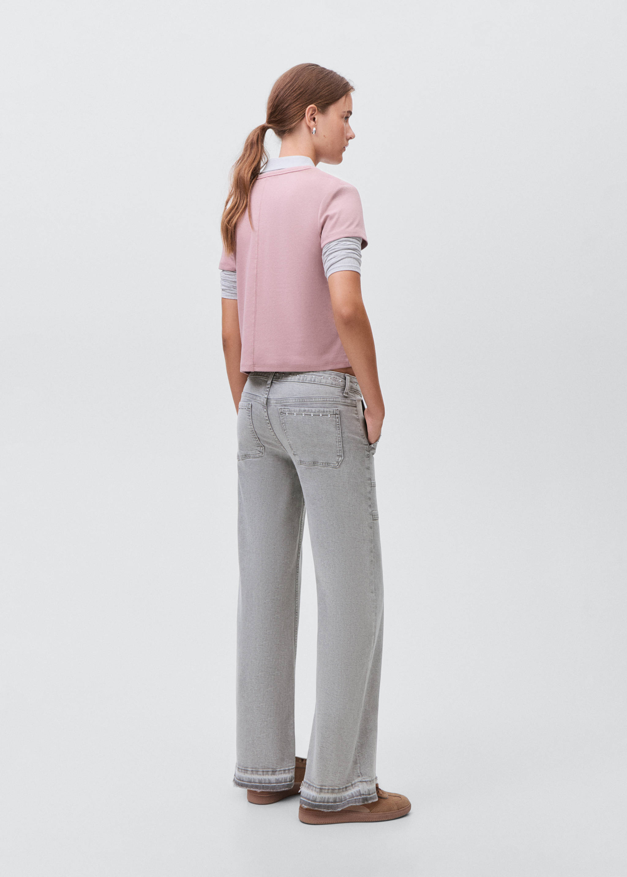 Jeans culotte tachuelas - Reverso del artículo