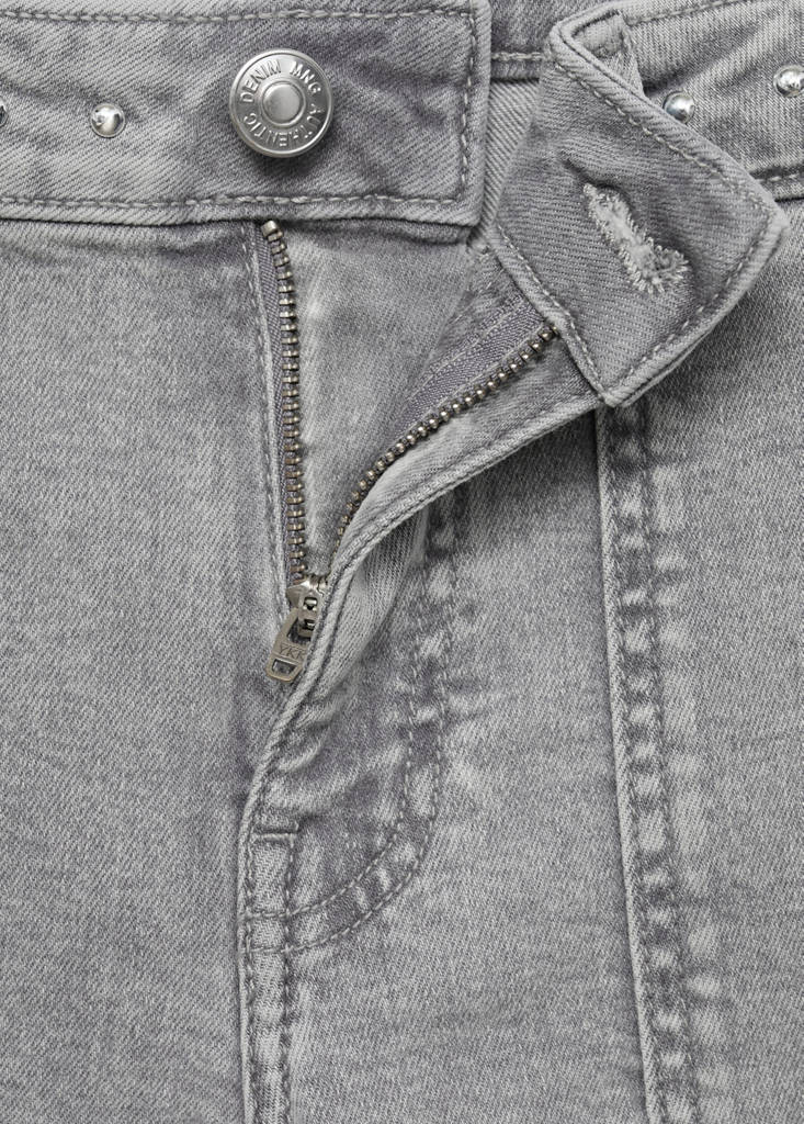 Studded culotte jeans — Denim Grey