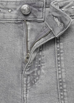 Studded culotte jeans — Denim Grey 7