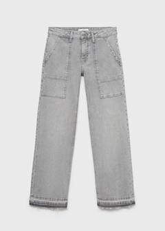 Studded culotte jeans — Denim Grey 4
