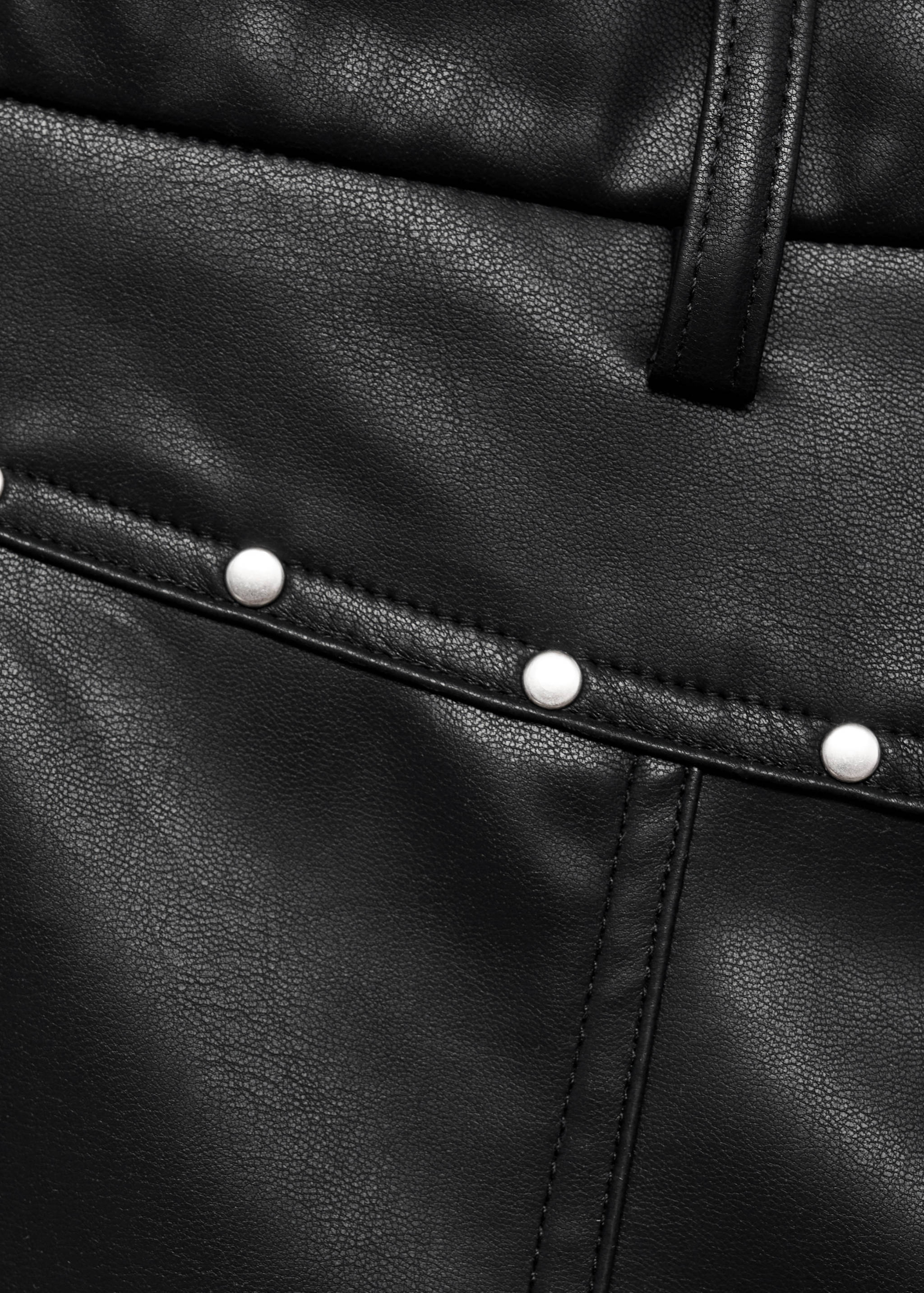 Studded leather-effect pants - Details of the article 8
