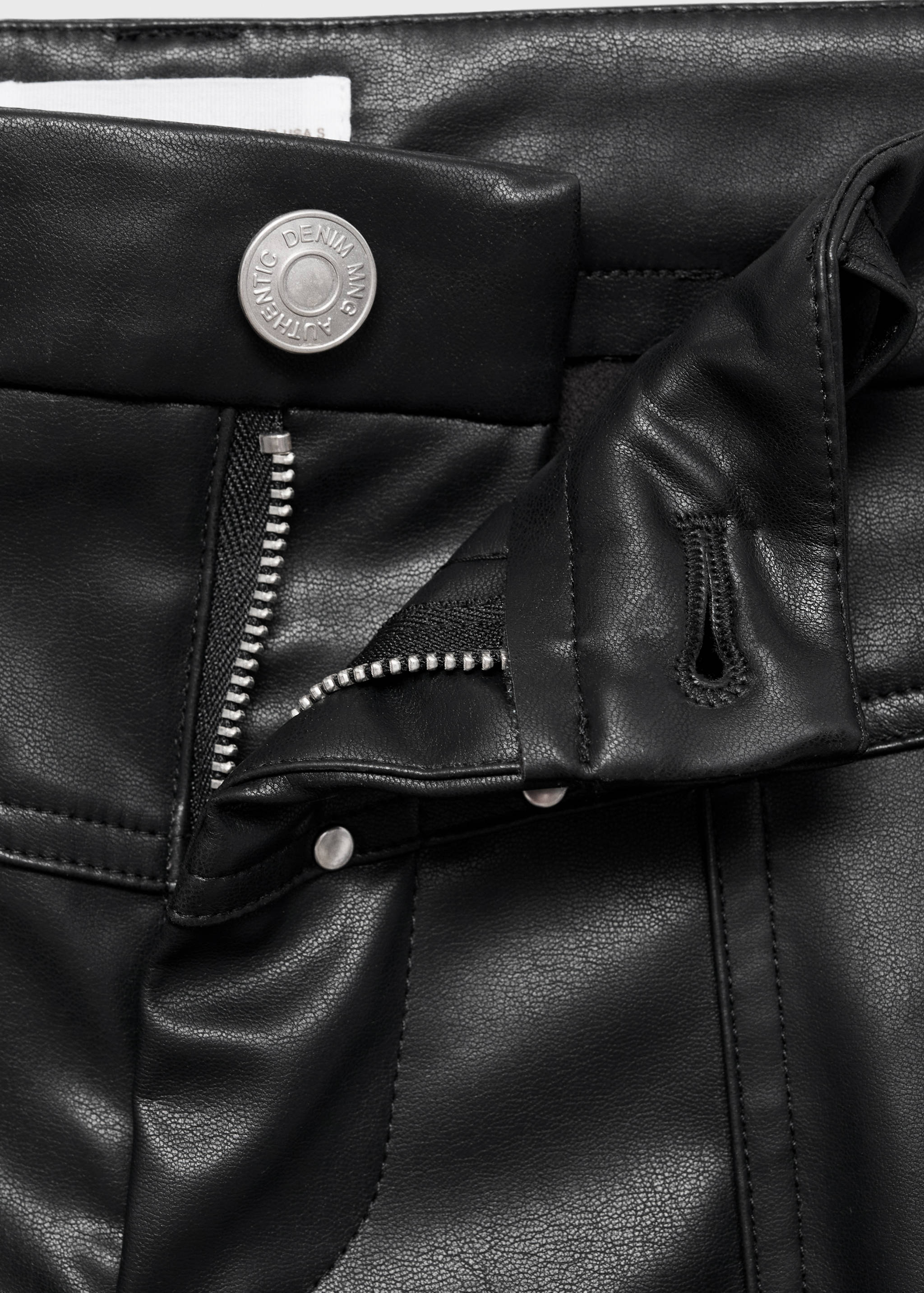 Studded leather-effect pants - Details of the article 0