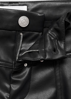 Studded leather-effect trousers — Black 7