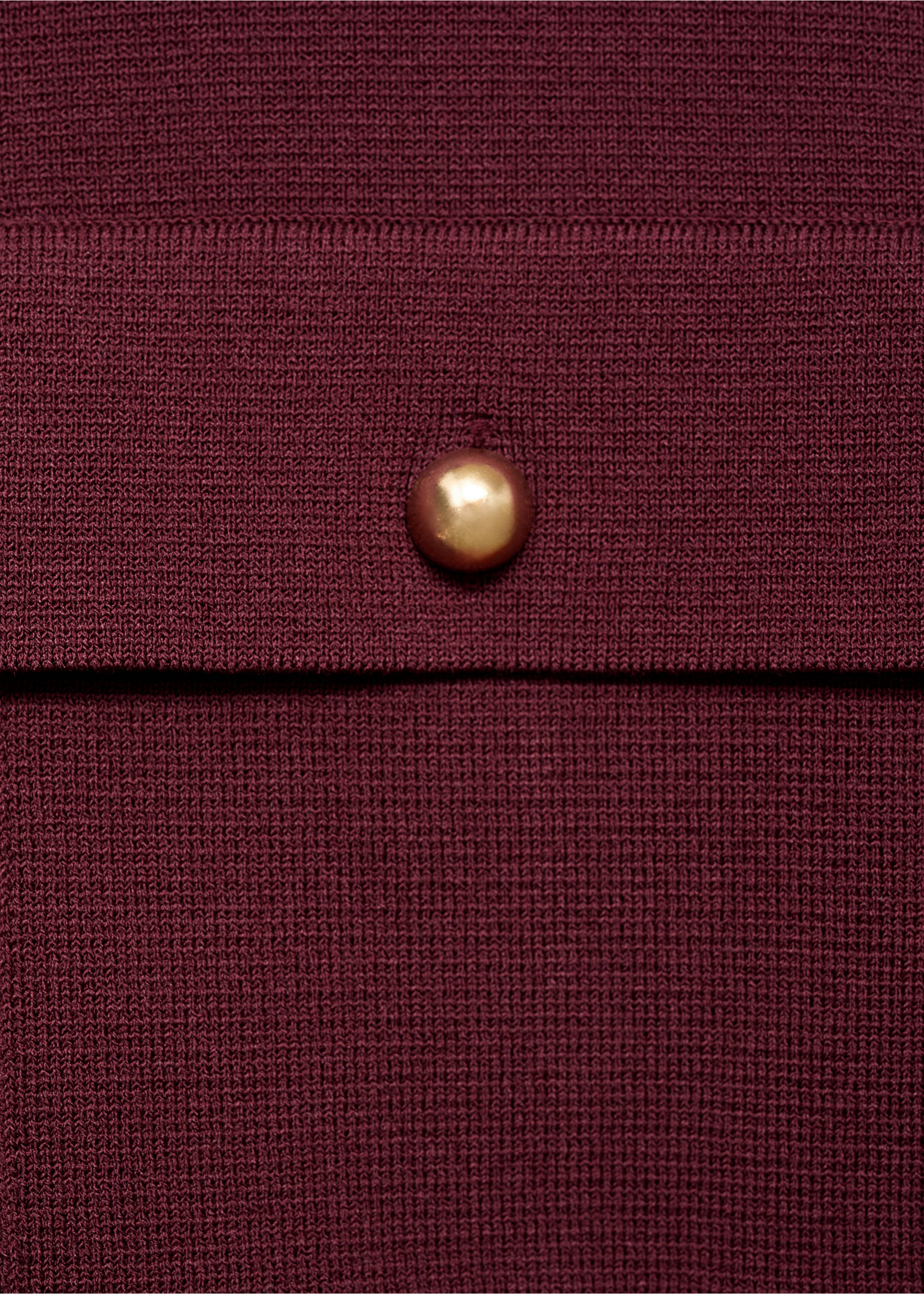 Veste maille poches - Détail de l'article 8, Lie de vin. Ref: 17074780-00.