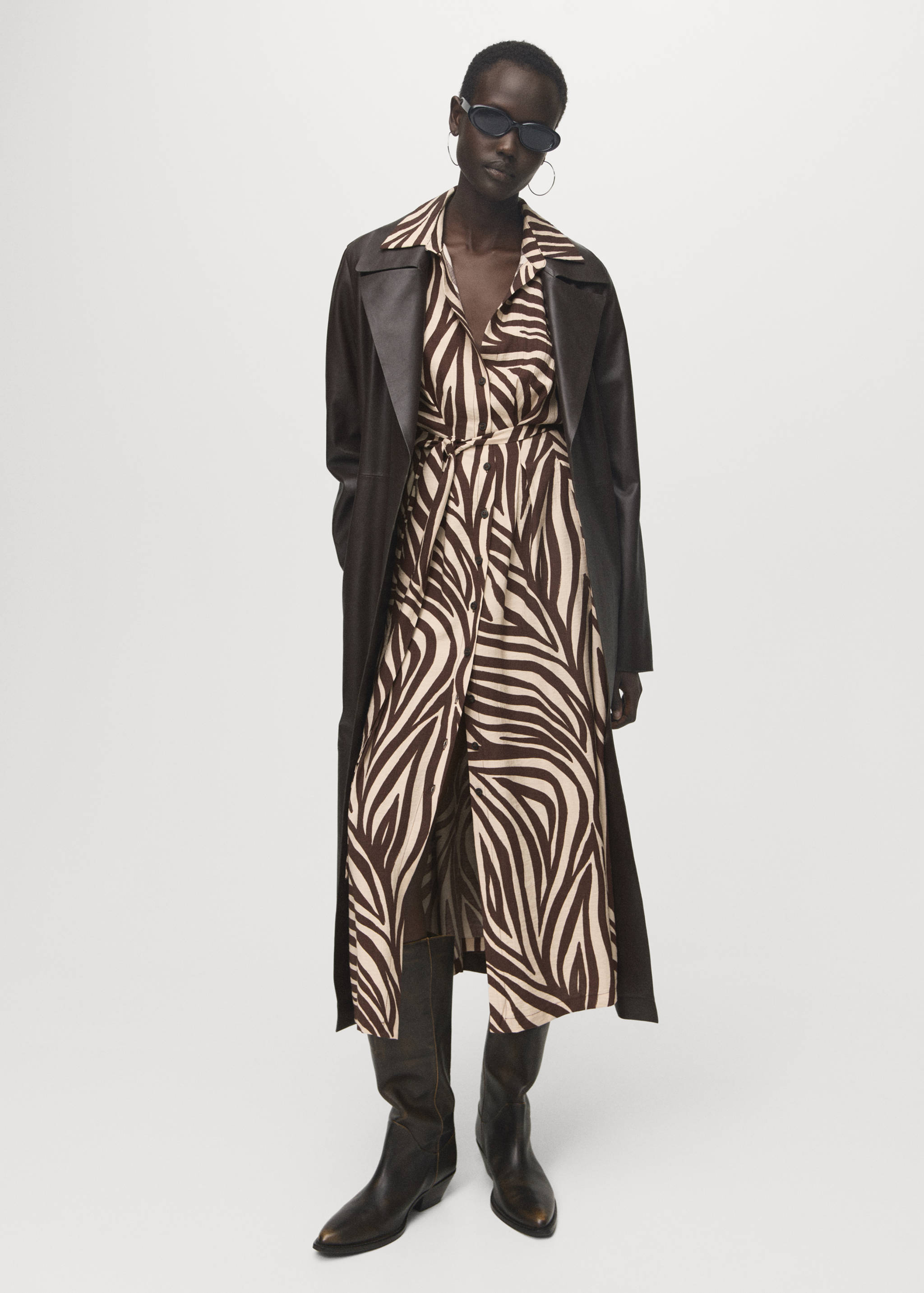 Košilové šaty s potiskem - Celkový náhled