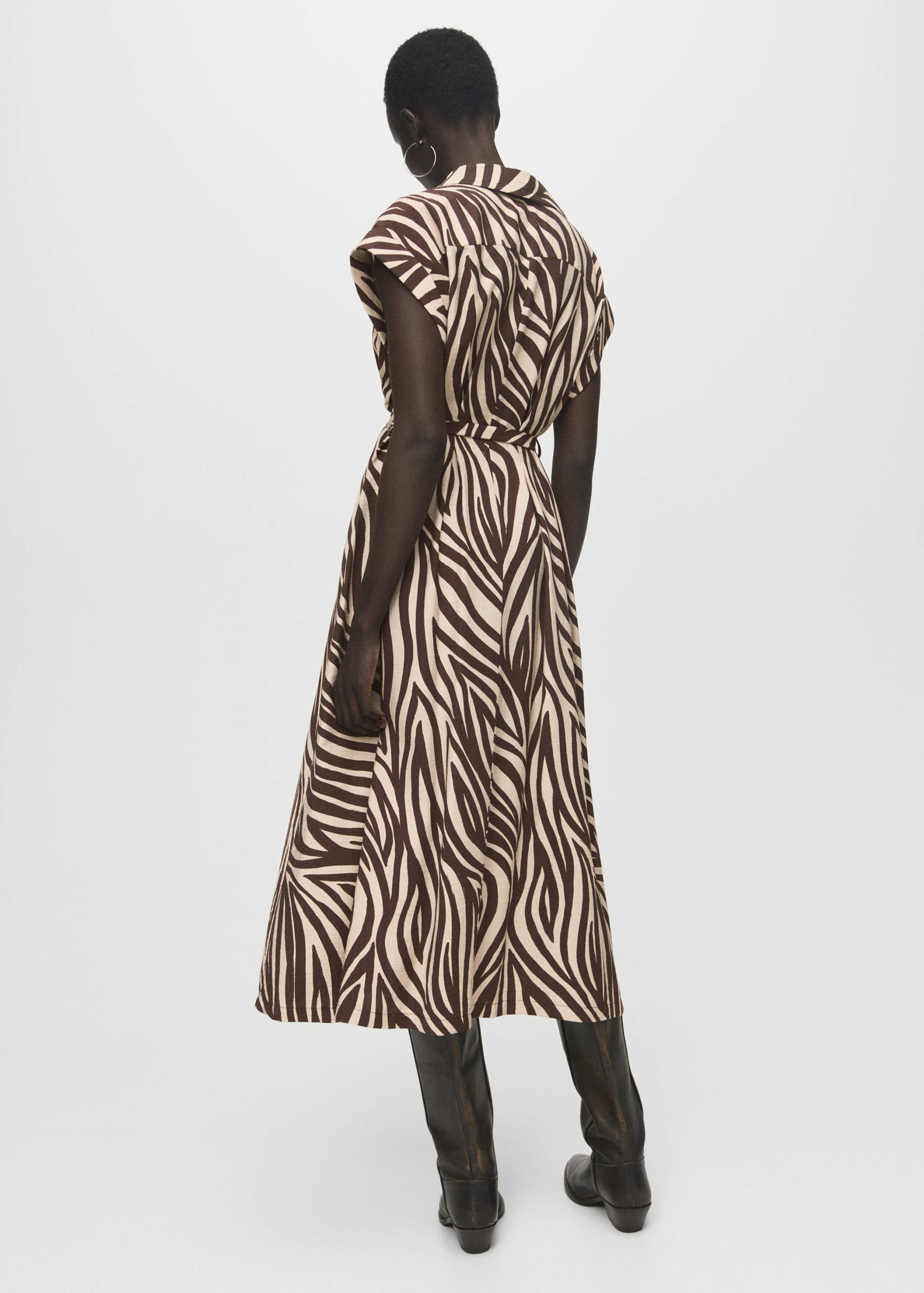 Košilové šaty s potiskem - Zadní strana zboží