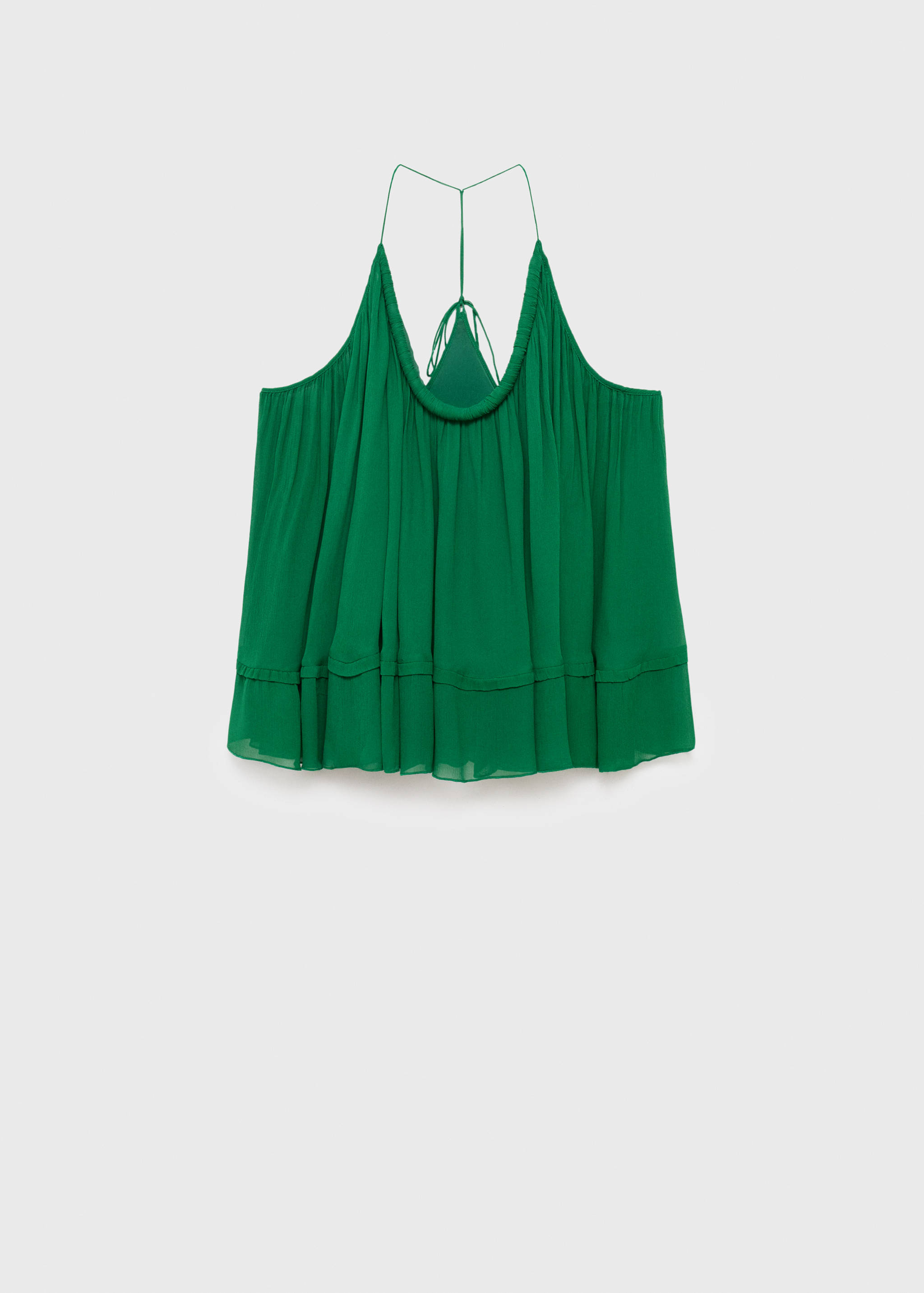 Top with pleated back neckline - Article without model