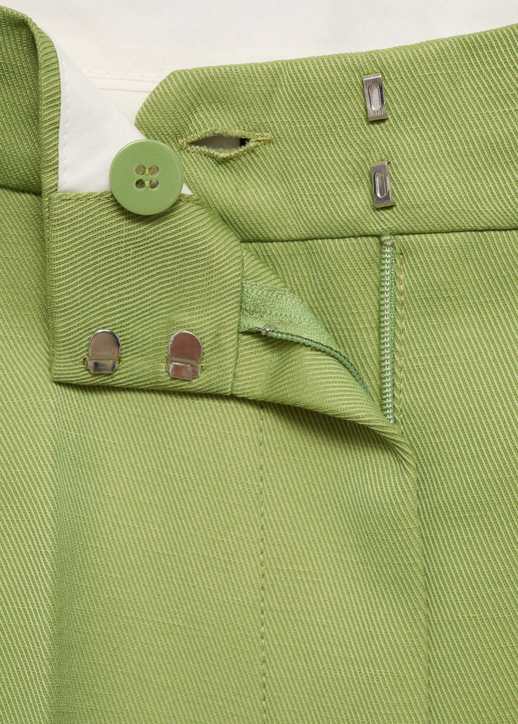 Straight-fit linen-blend suit pants - Details of the article 8