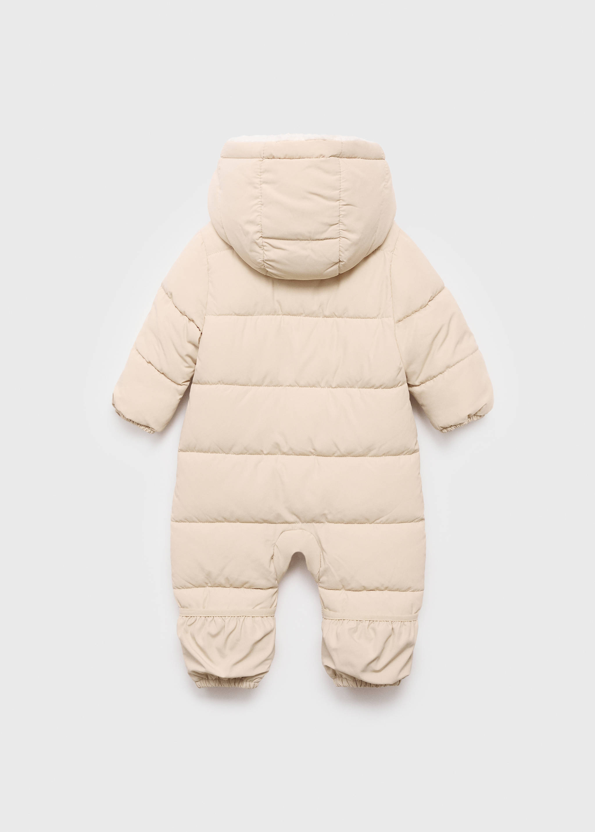 Sherpa hooded jumpsuit - Reverse of the article