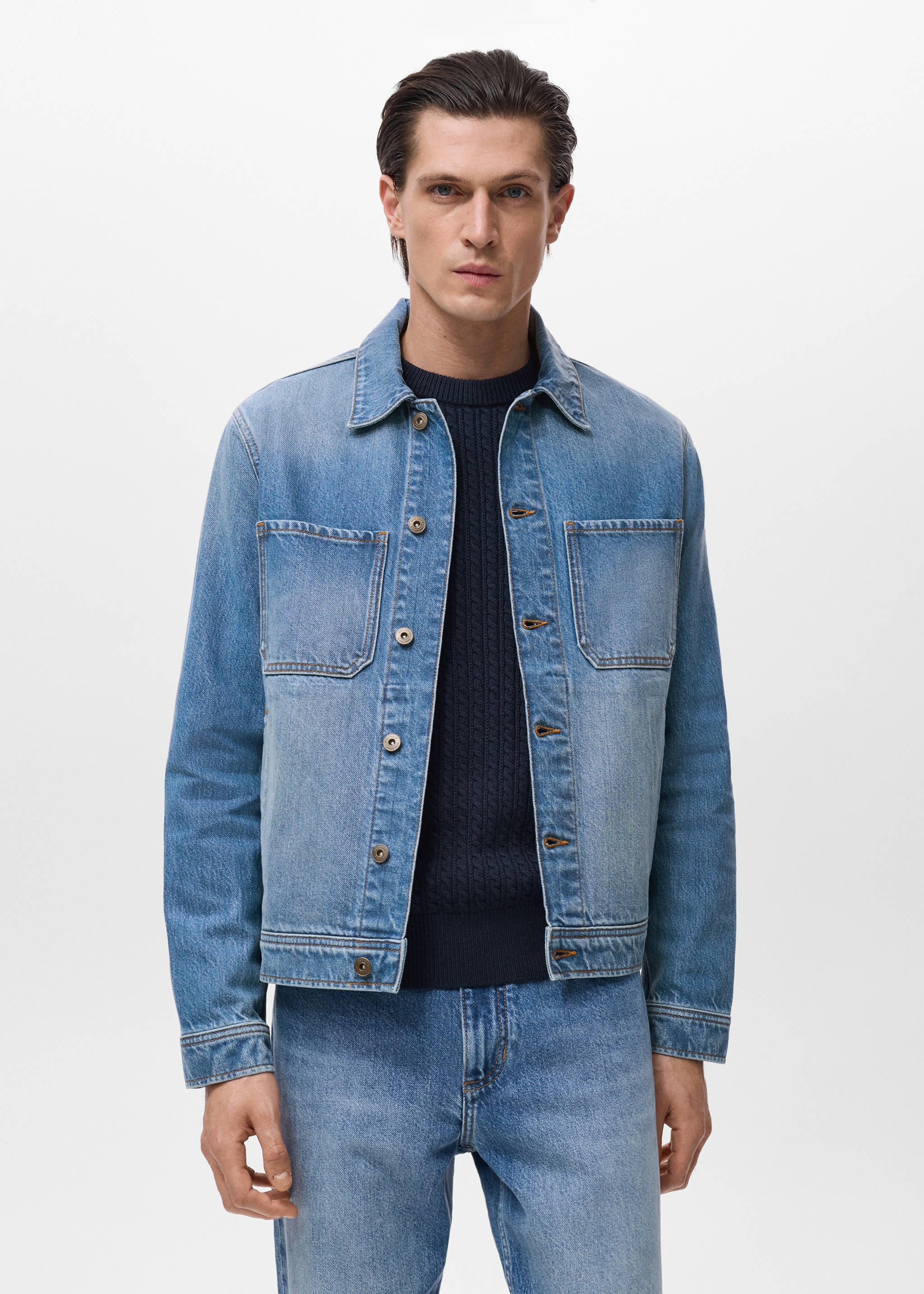 Denim jacket pockets - Medium plane