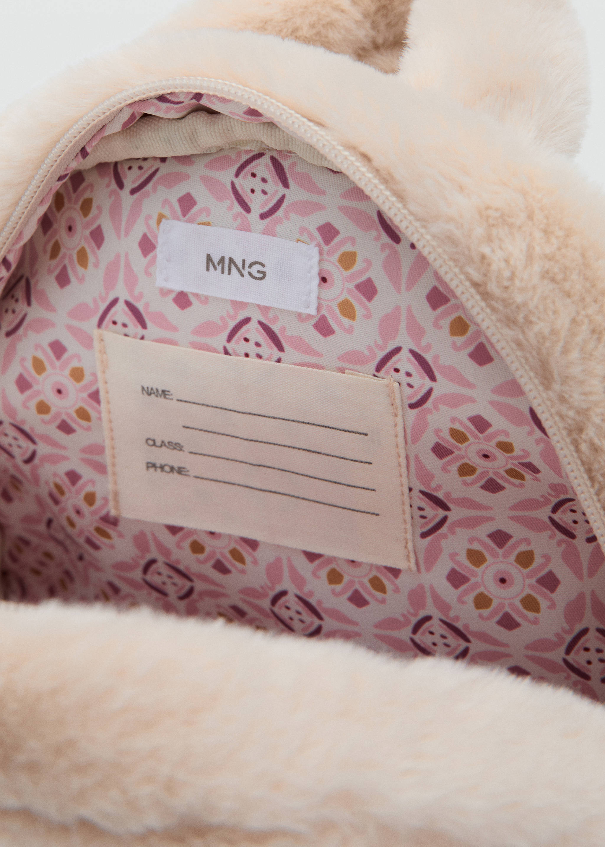 Sac à dos en fausse fourrure lapin - Détail de l'article 3