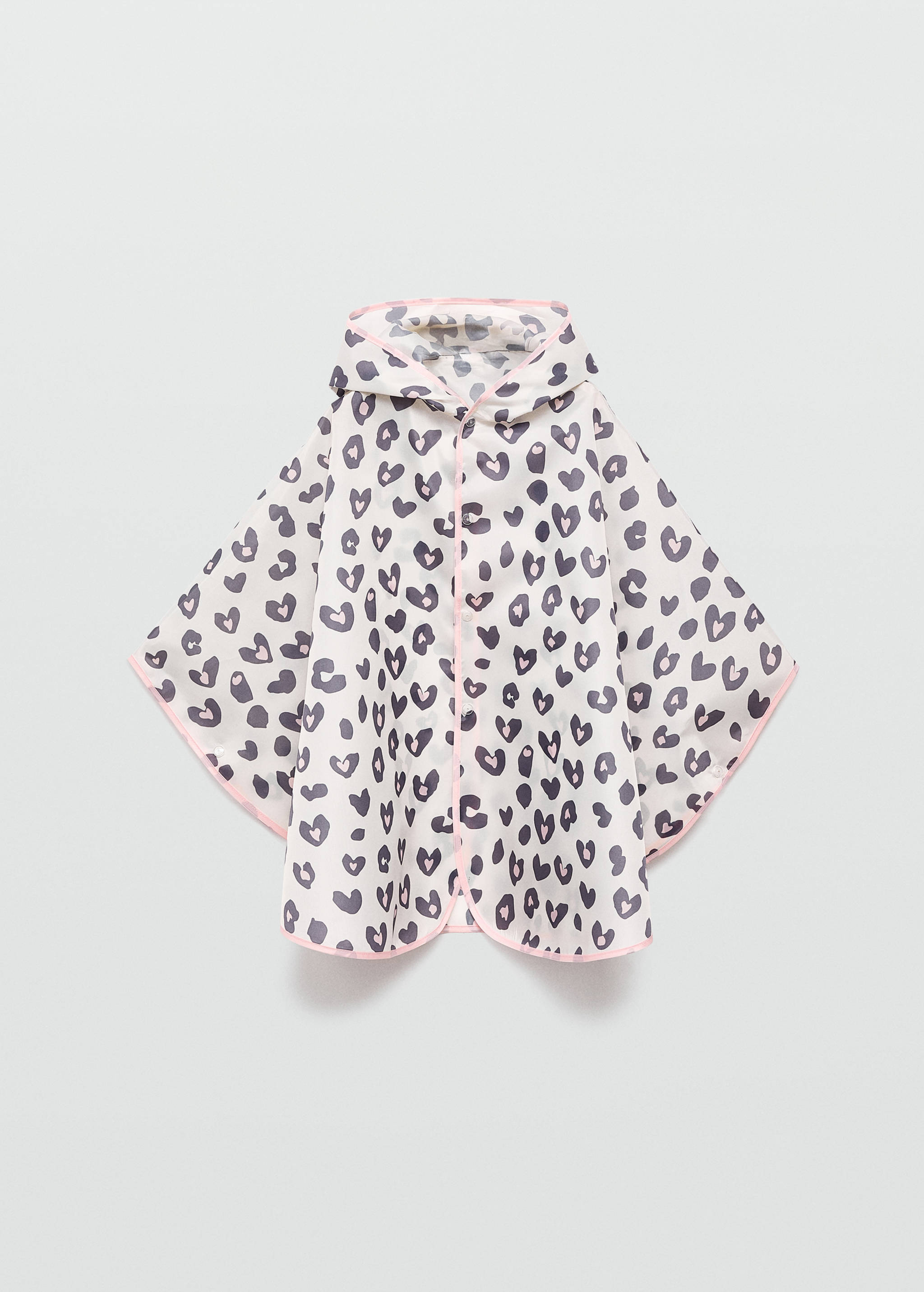 Leopard-print raincoat with little ears - Article without model