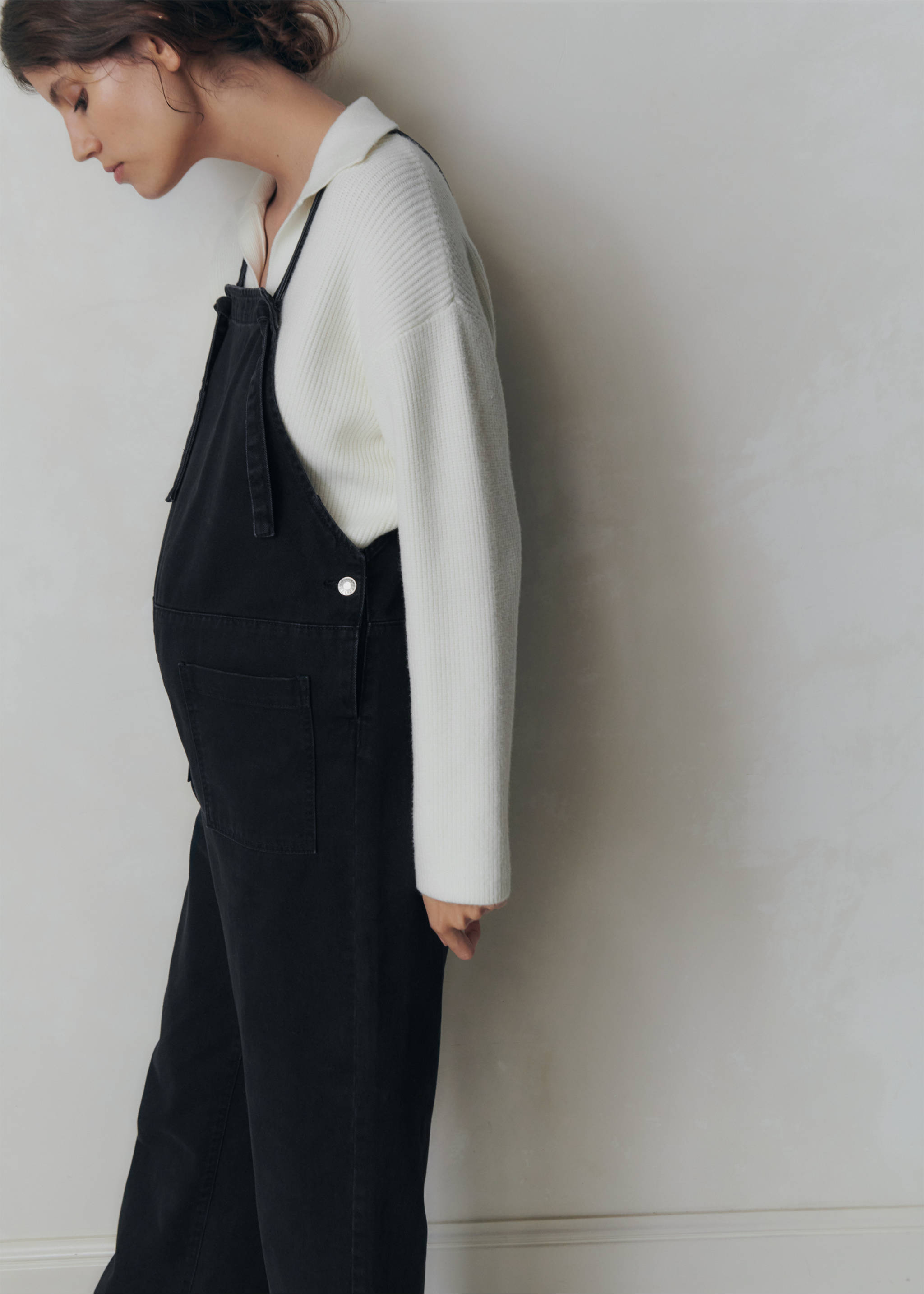 Salopette petomum - Plan général, Black denim. Ref: 17075145-00.