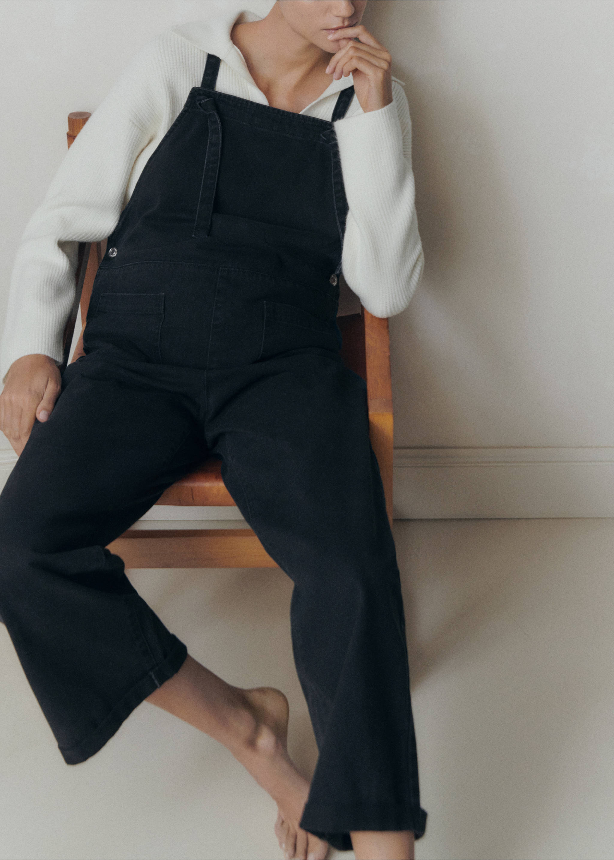 Salopette petomum - Détail de l'article 7, Black denim. Ref: 17075145-00.