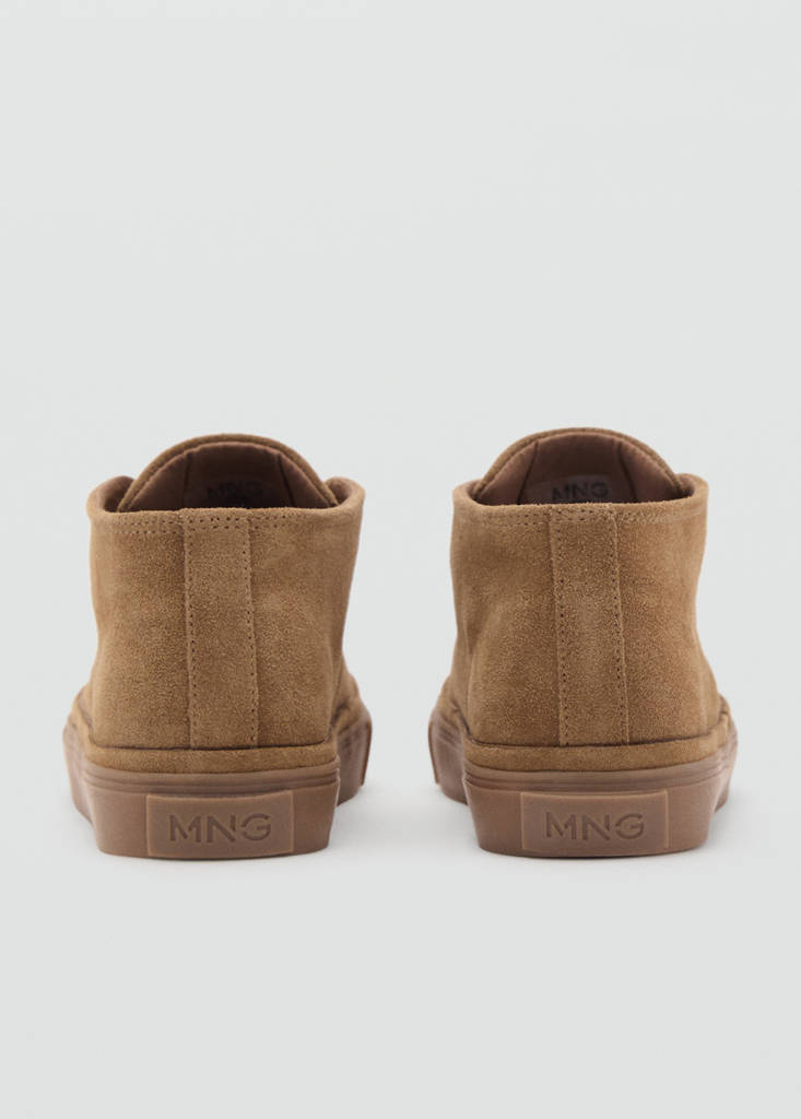 Lace-up leather shoes — Sand