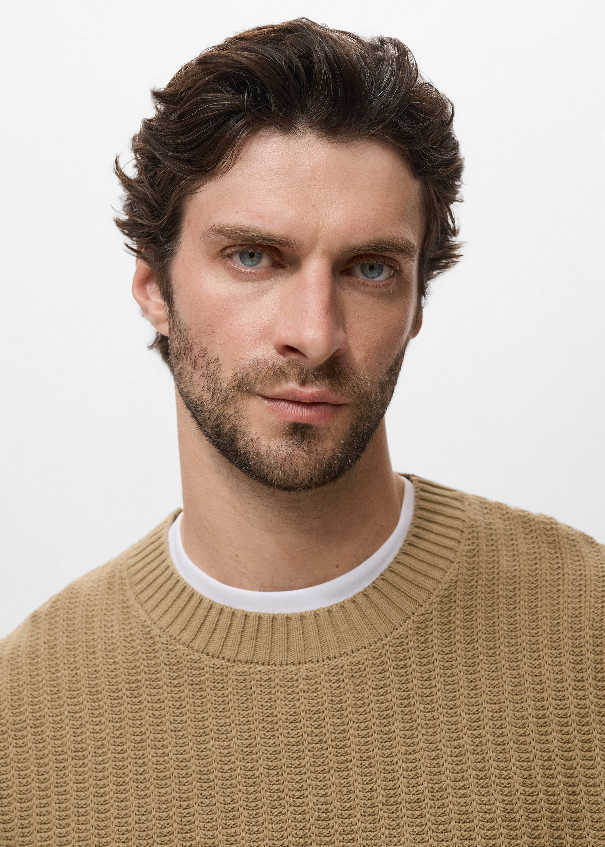 100%纯棉结构T恤 - null